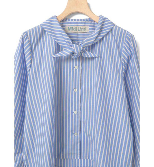 MidiUmi「MidiUmi スカーフライクショートシャツ」|シャツ・ブラウス|