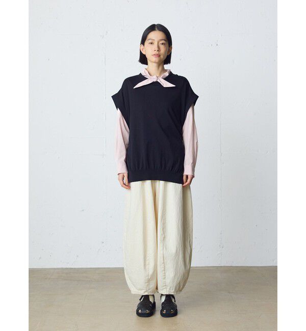 MidiUmi「MidiUmi スカーフライクショートシャツ」|シャツ・ブラウス|