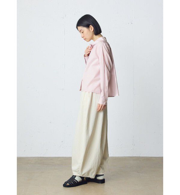 MidiUmi「MidiUmi スカーフライクショートシャツ」|シャツ・ブラウス|