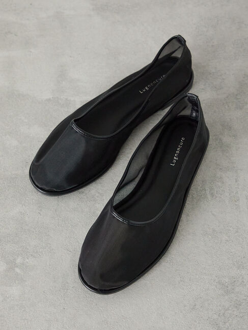 Lugnoncure「メッシュフラットシューズ《2025summer catalog item》」|その他|ブラック