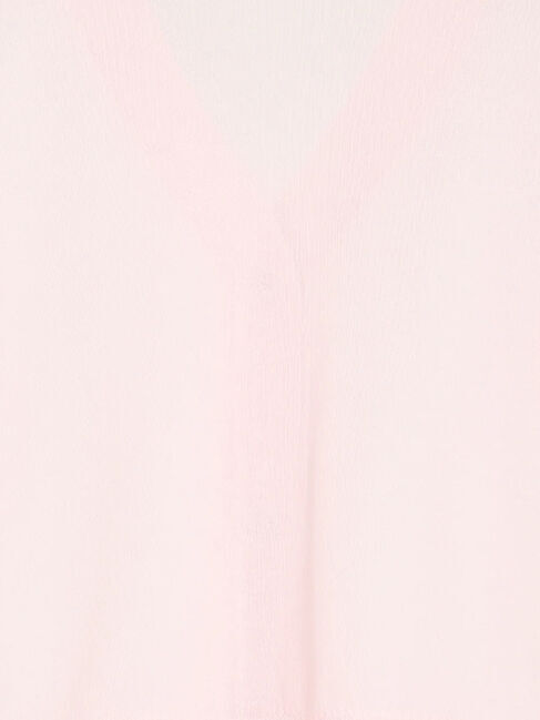 Te chichi TERRASSE「ビジュー付きシアーVネックカーディガン」|カーディガン|