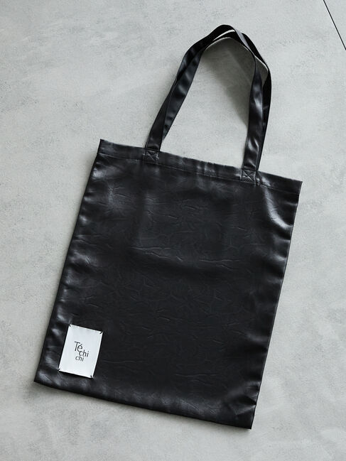 Te chichi「ファブリックTOTE(チンツ合皮ライク)」|その他|ブラック