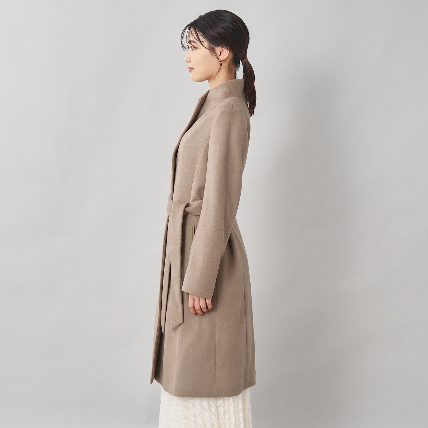 UNTITLED「【日本製／2WAY衿】スタンドカラー ロングコート」|その他|