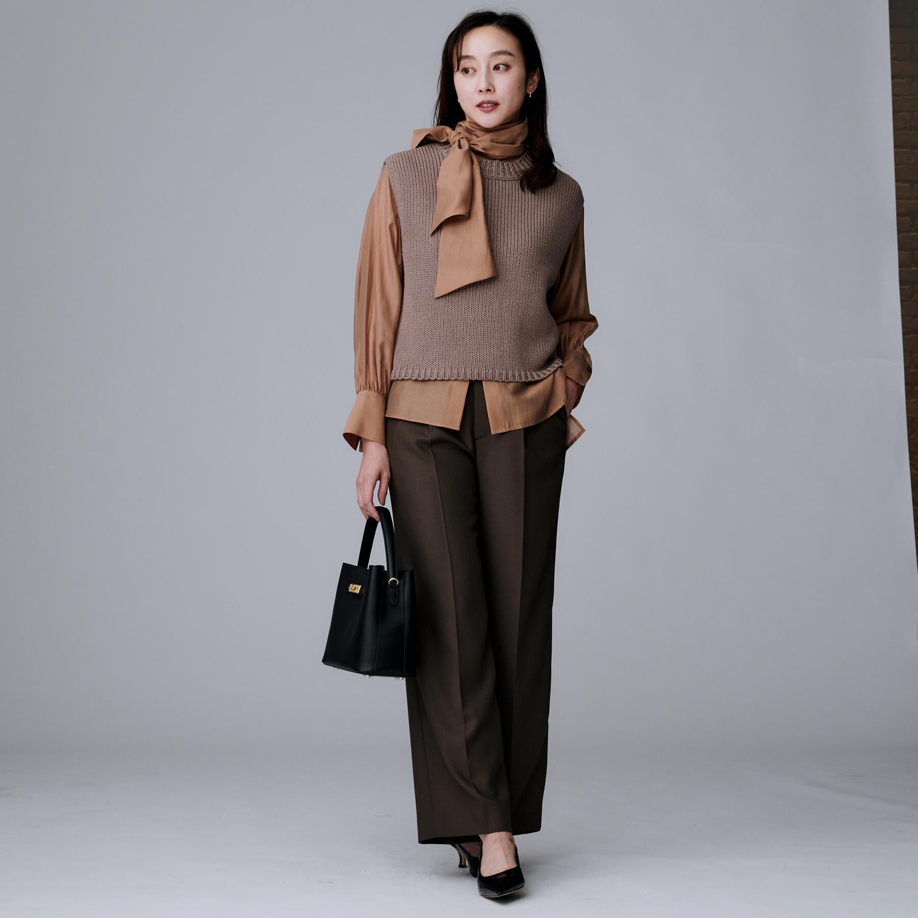 UNTITLED「【レイヤード/前ボタン】2WAYニットベスト」|ニット・セーター|