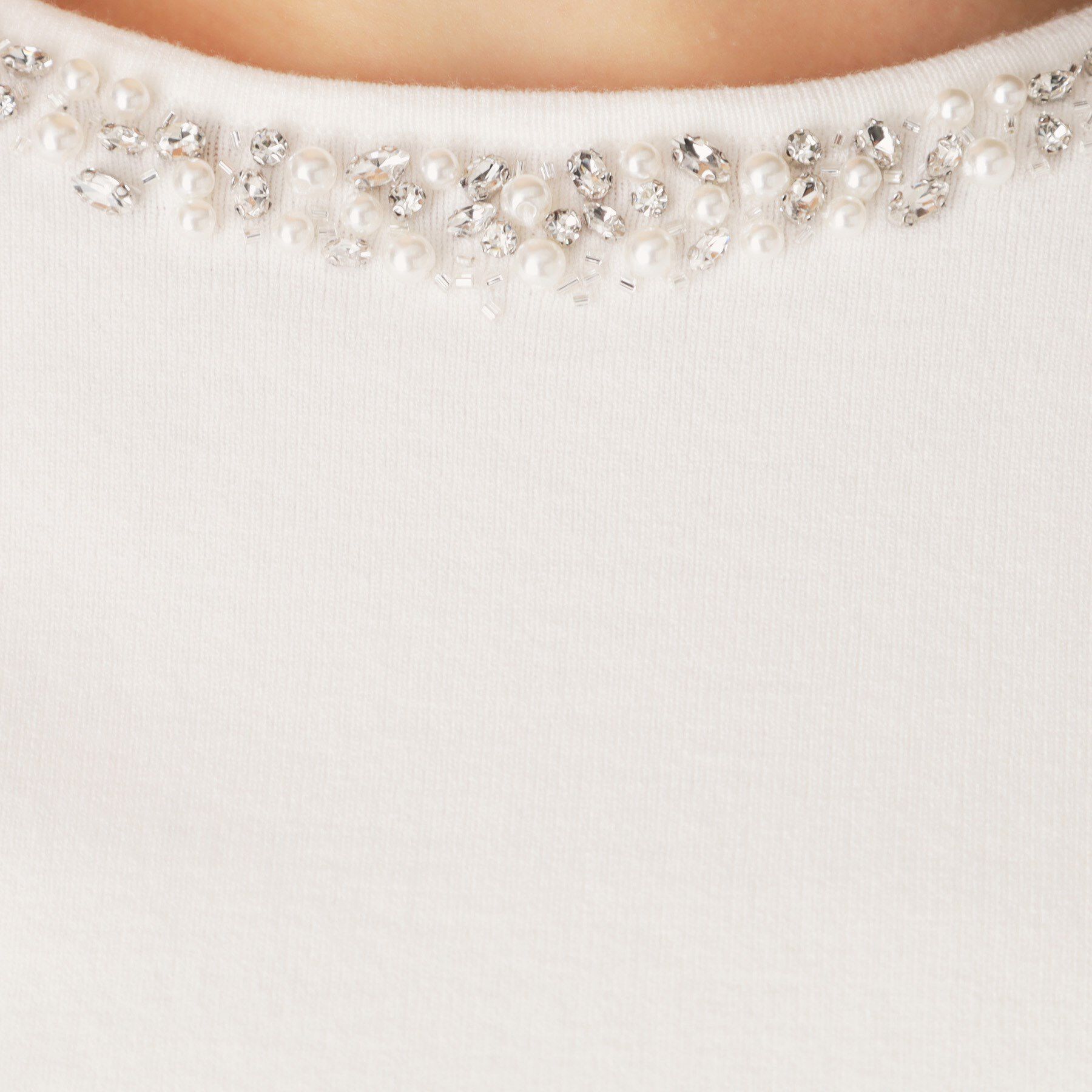 COUP DE CHANCE「【洗える】ビジューニットプルオーバー」|ニット・セーター|