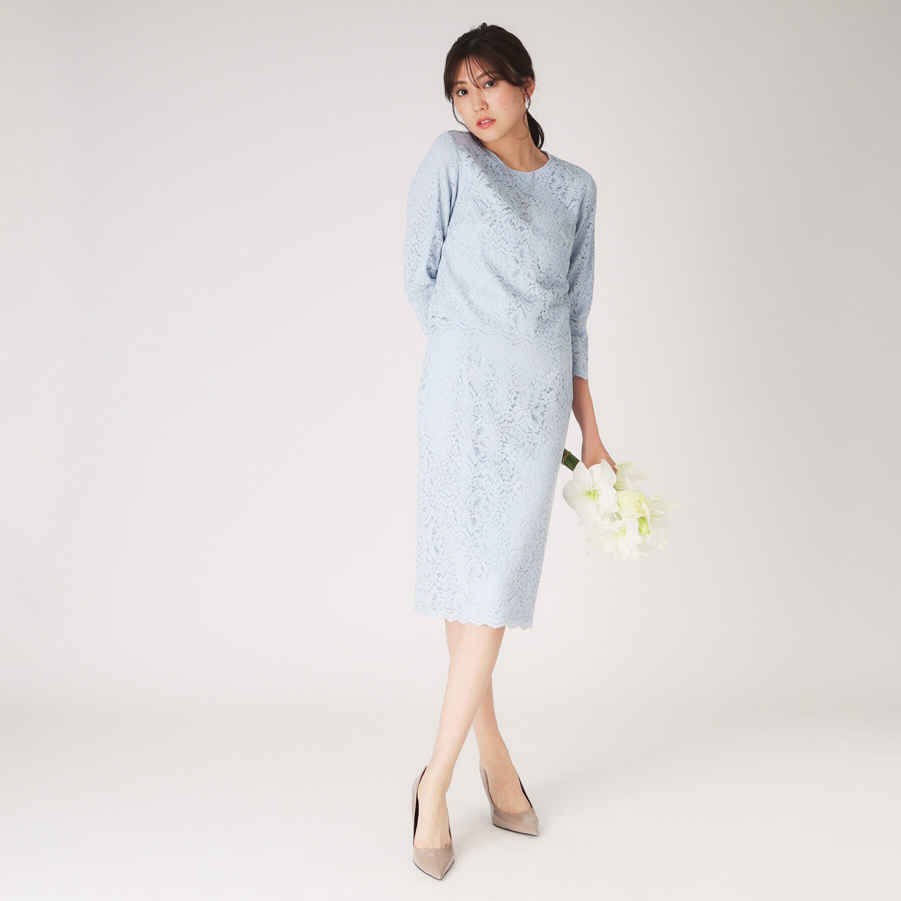 COUP DE CHANCE「【洗える】レースタイトスカート」|スカート|