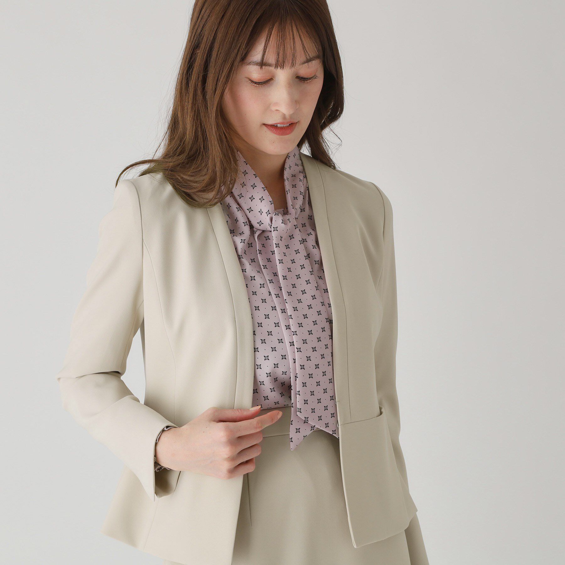 COUP DE CHANCE「【洗える／日本製】ノーカラージャケット」|ノーカラージャケット|