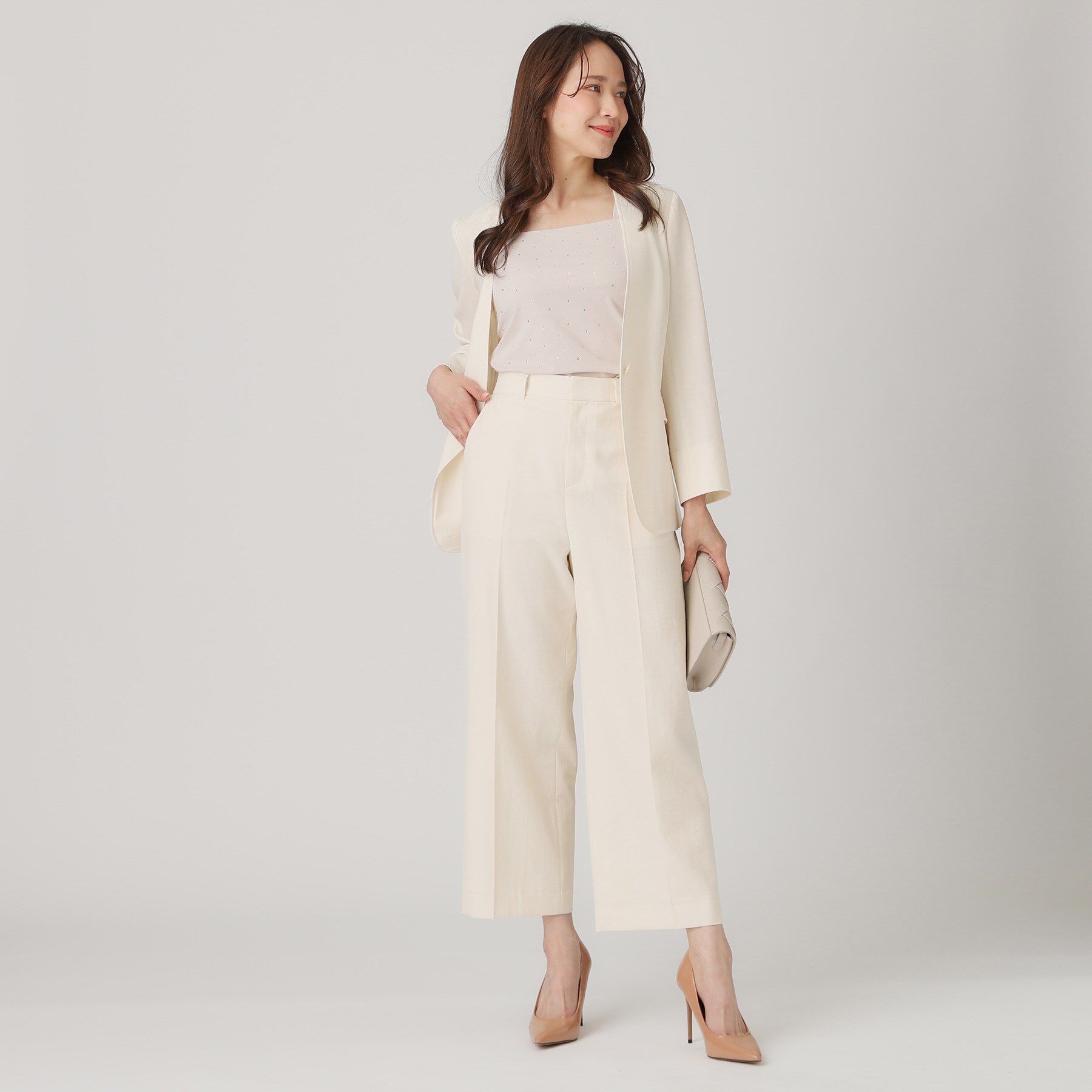 COUP DE CHANCE「【洗える／日本製】ノーカラージャケット」|ノーカラージャケット|