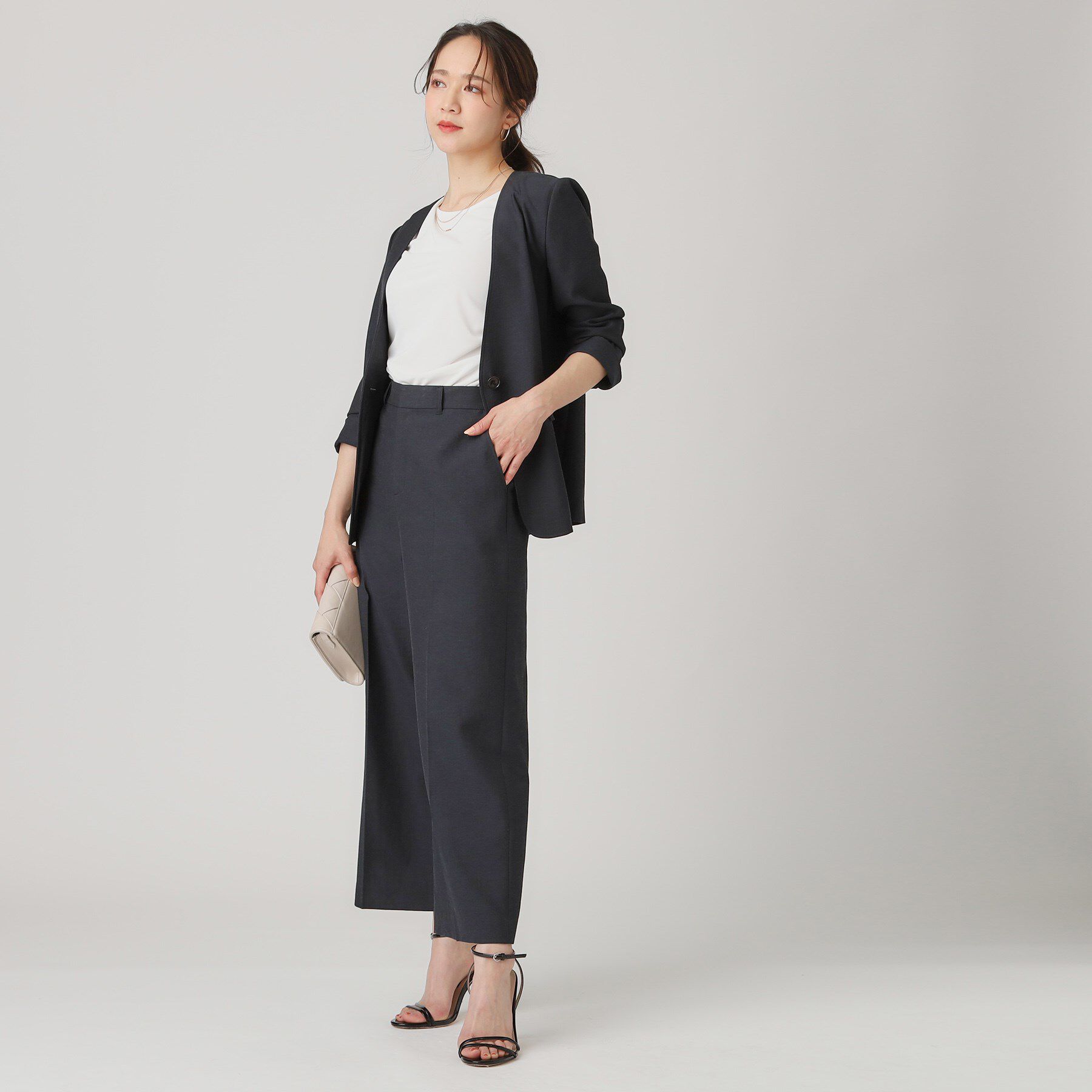 COUP DE CHANCE「【洗える／日本製】ノーカラージャケット」|ノーカラージャケット|