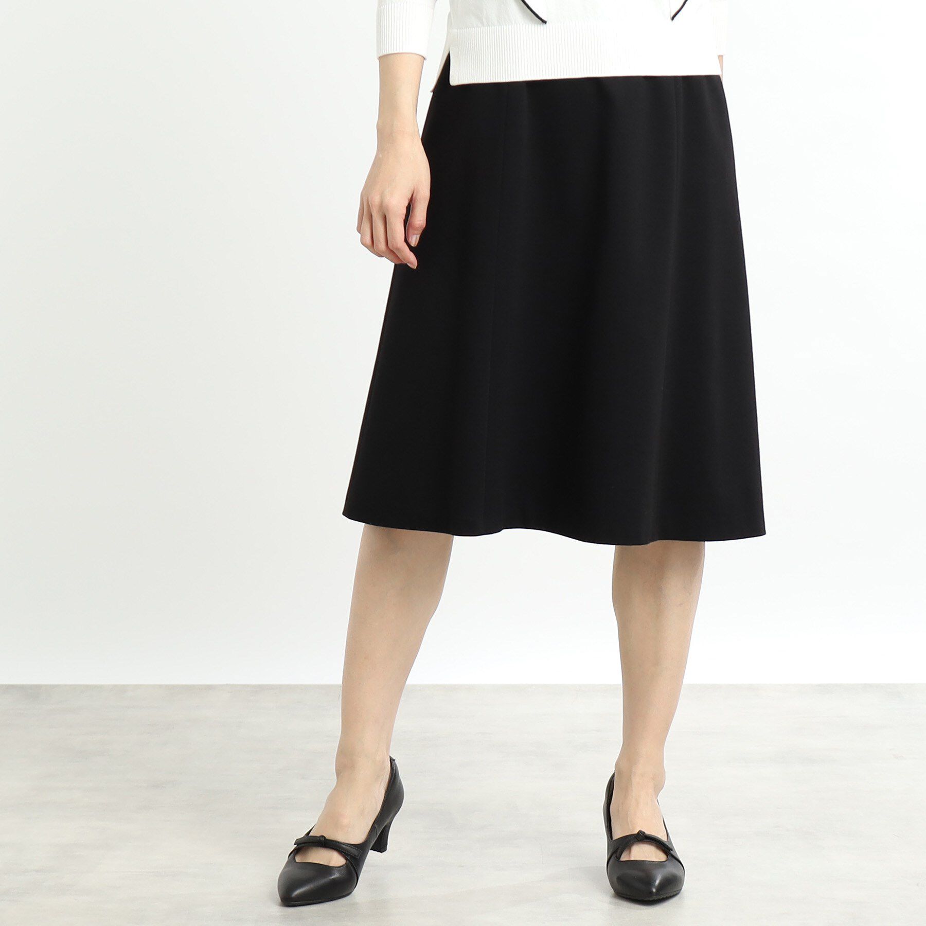 Reflect「【匠シリーズ／洗える】ソフトフレアスカート」|スカート|