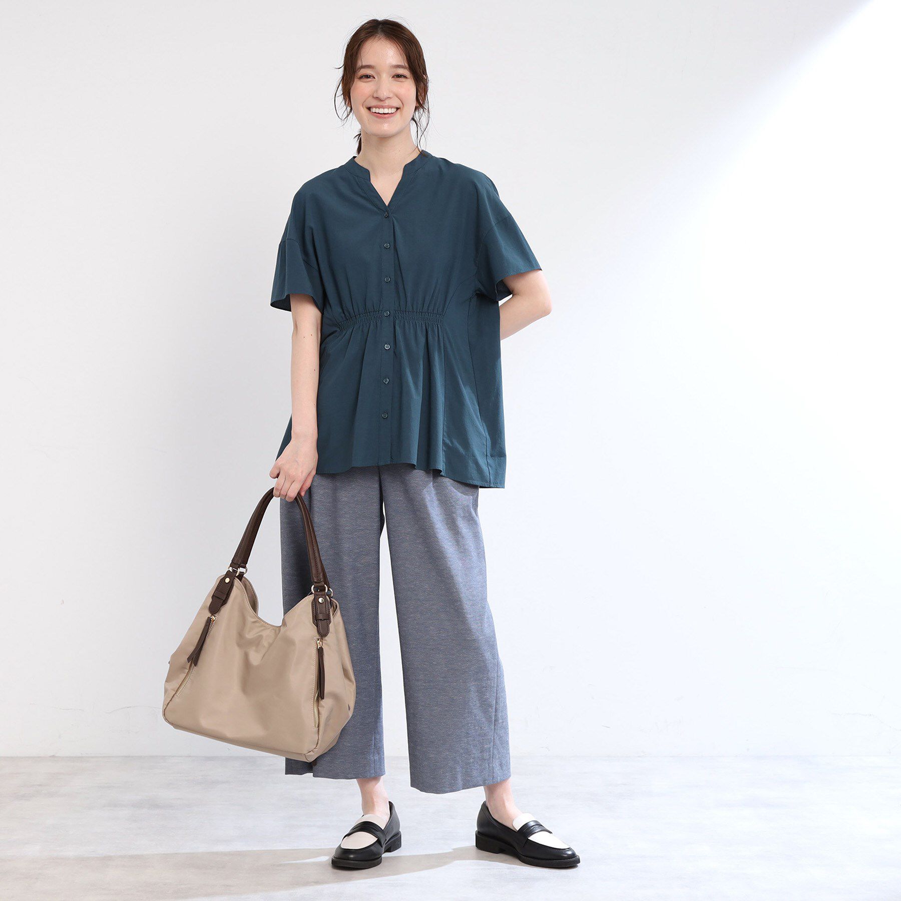 Reflect「【E‐QUALITY／手洗い可】ワイドクロップドパンツ」|その他|