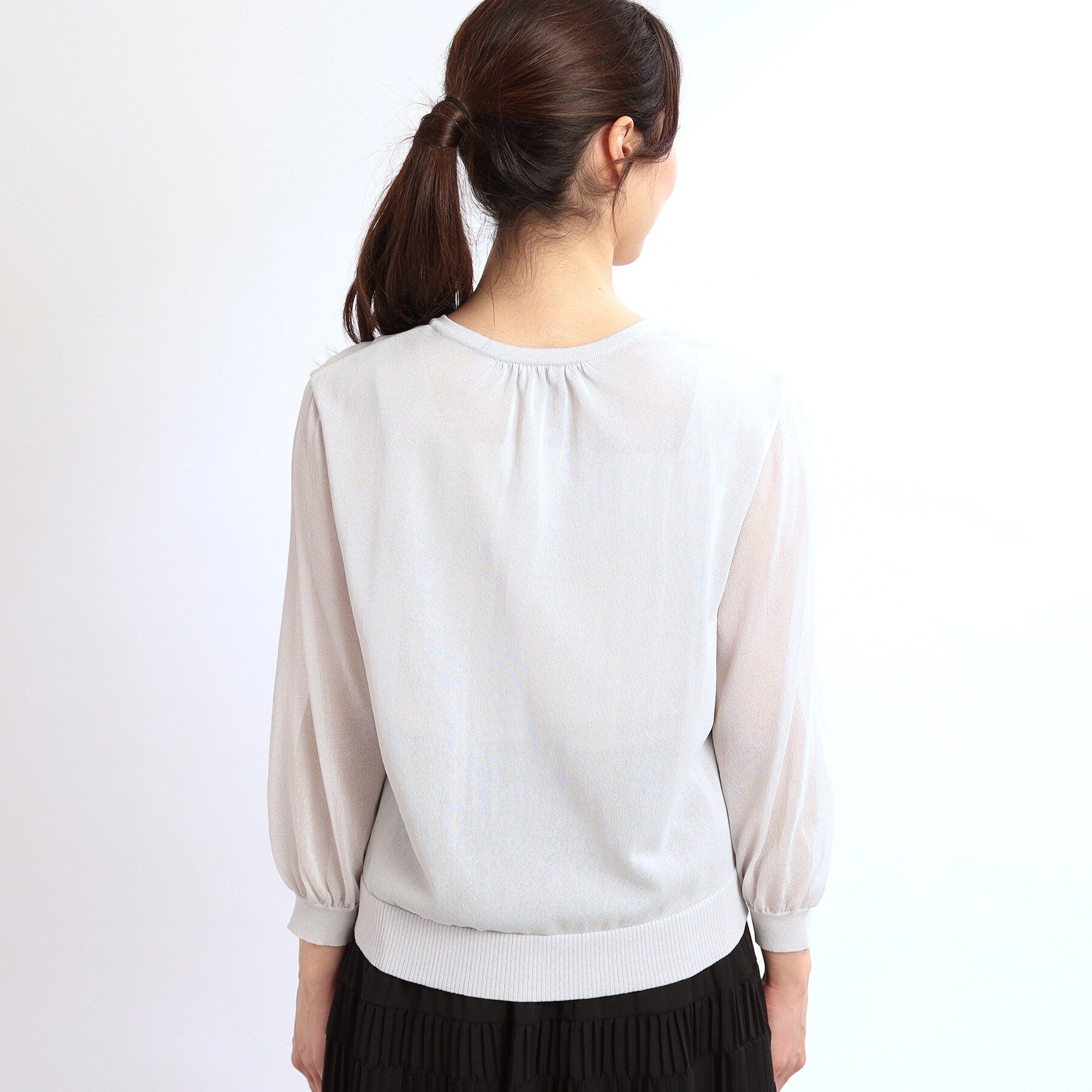 Reflect「【手洗い可】ジップアップニットカーディガン」|カーディガン|