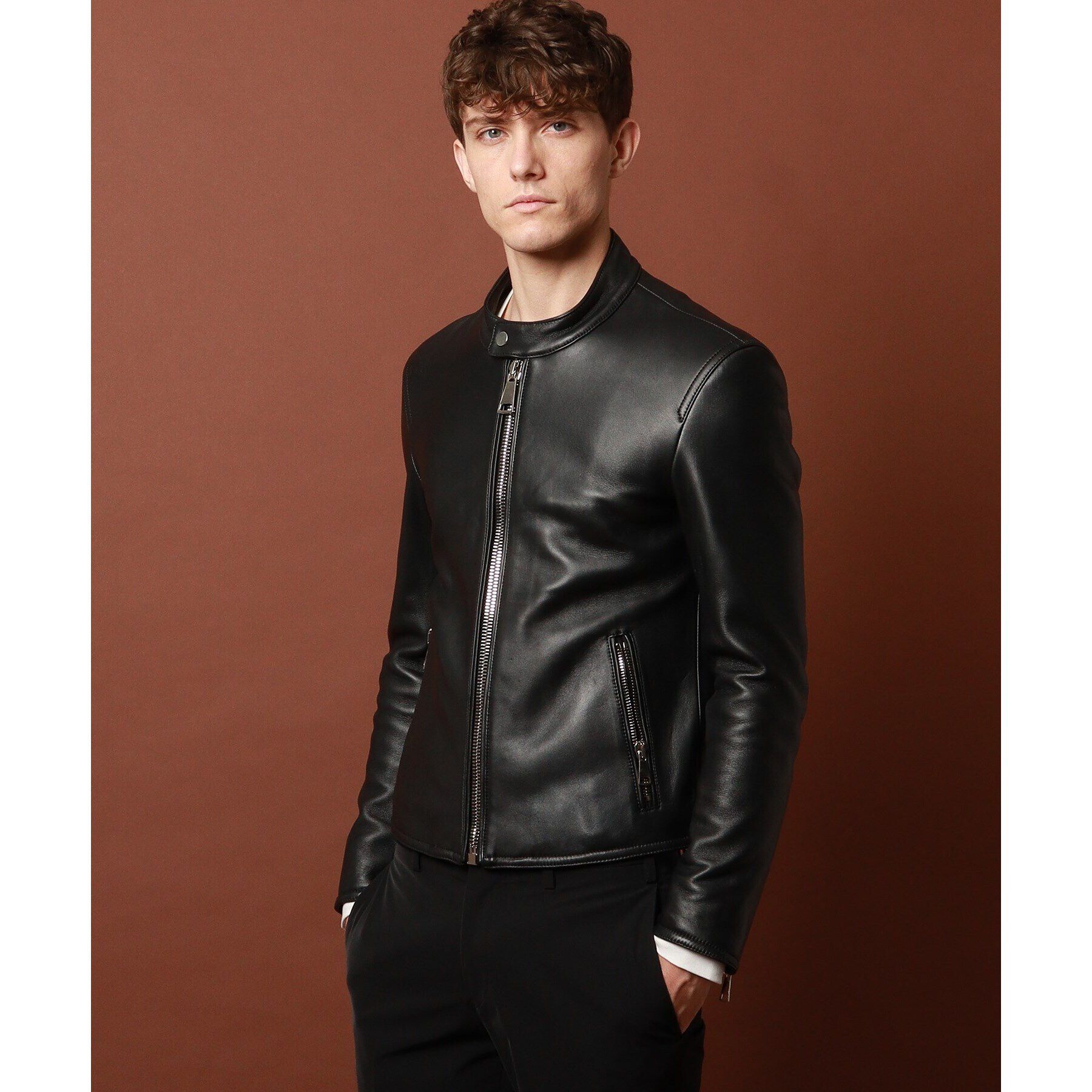 DRESSTERIOR「【干場義雅&times;DRESSTERIOR】レザーライダースジャケット」|ライダースジャケット|