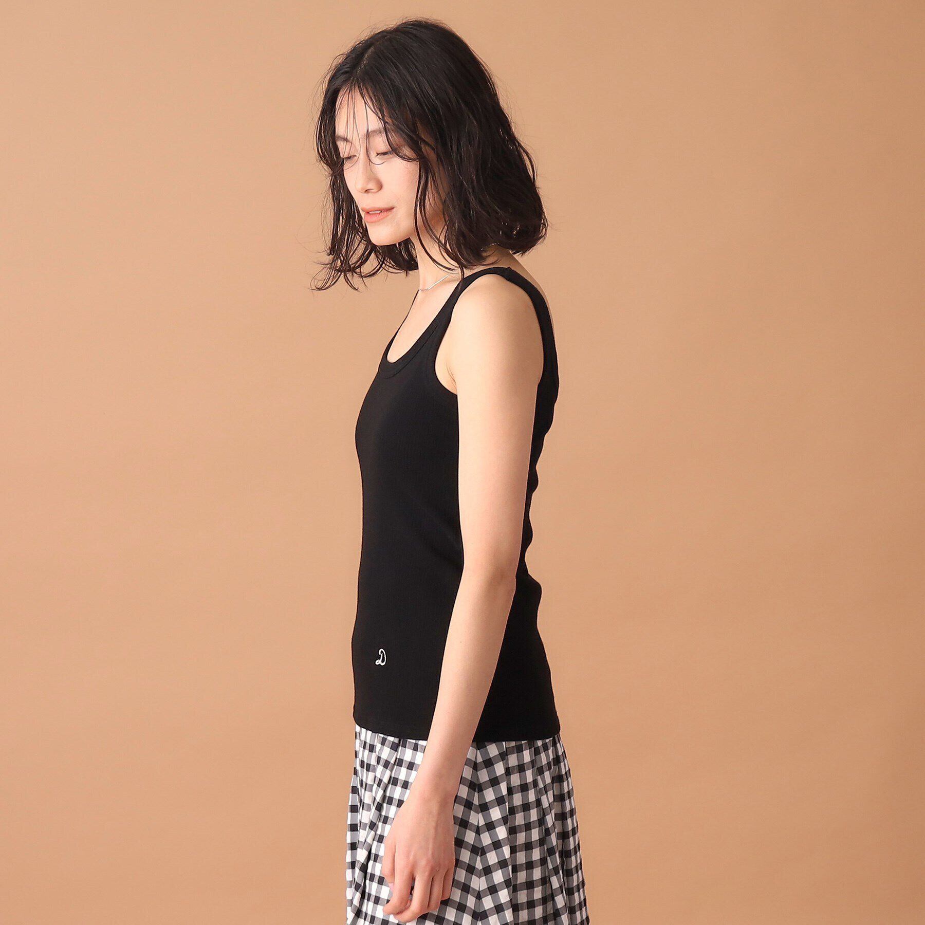 DRESSTERIOR「【洗える／インナーやメインにも大活躍】ランダムテレコタンクトップ」|キャミソール|