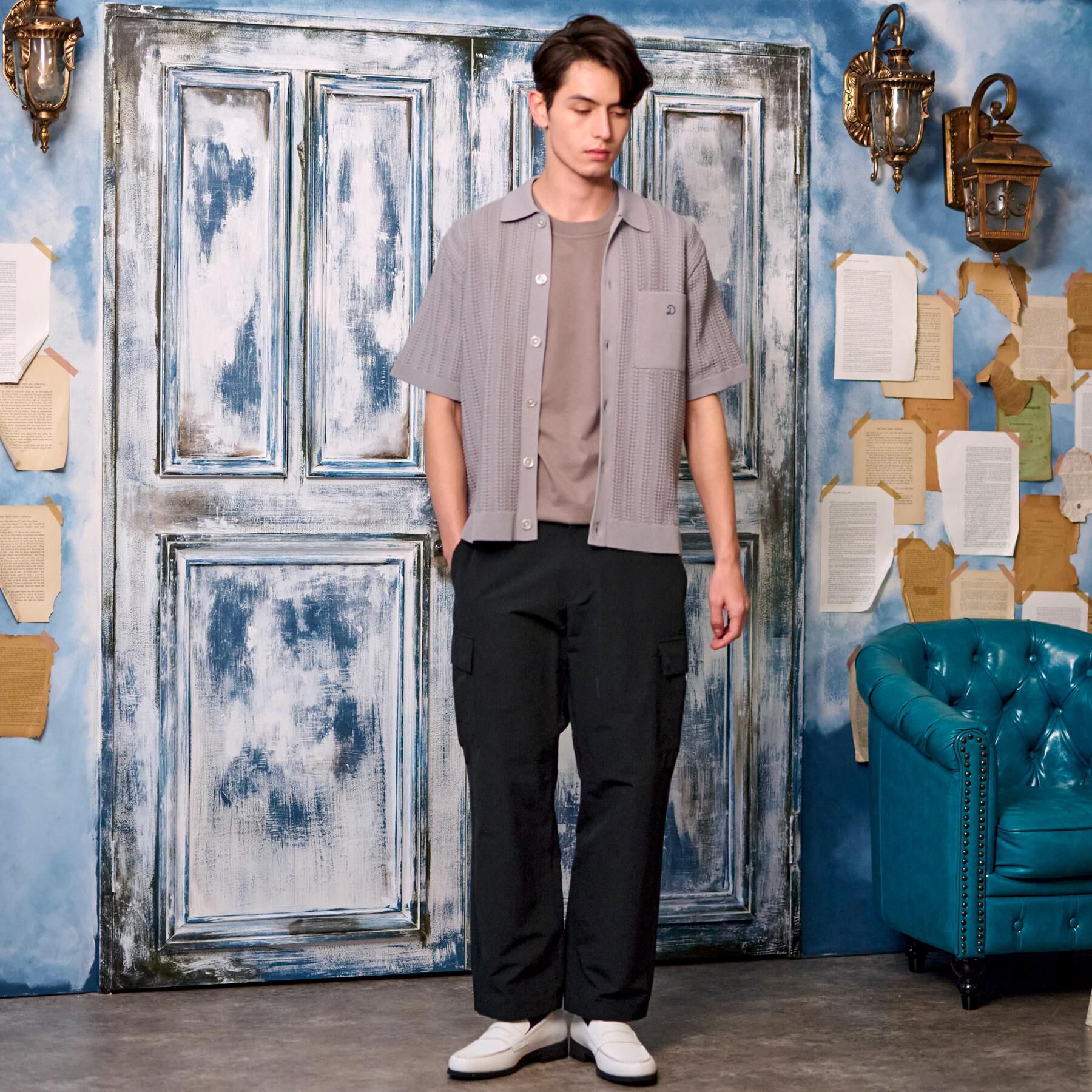 DRESSTERIOR「【Safari5月号掲載】オーガニックコットン キューバニットシャツ」|ニット・セーター|