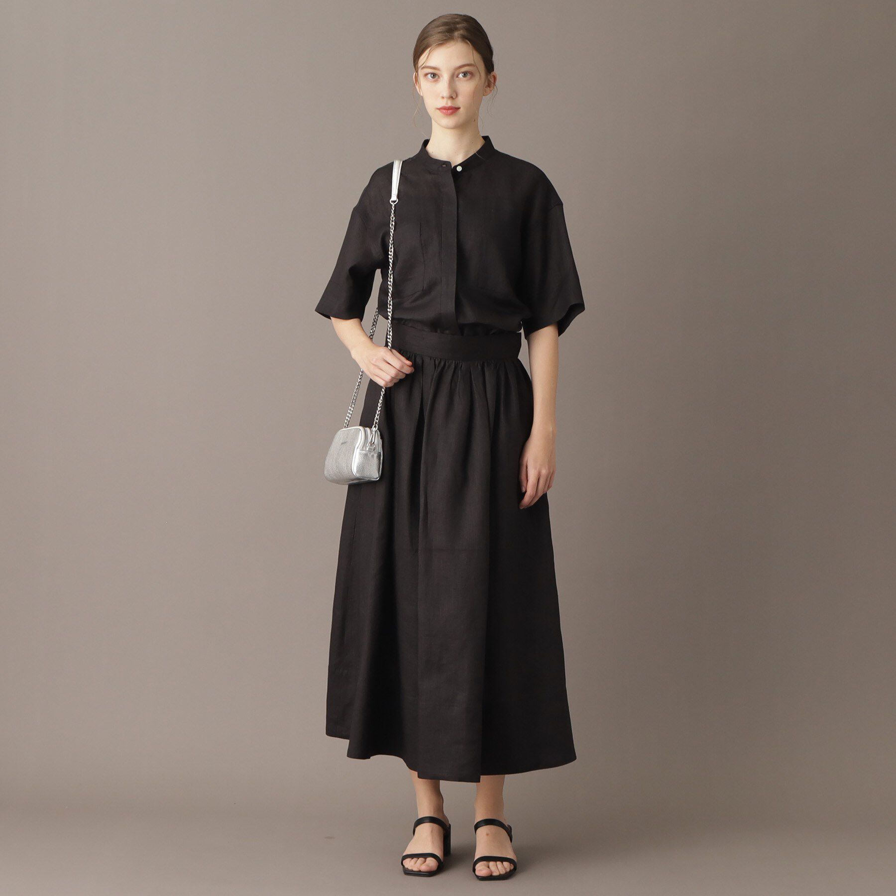 DRESSTERIOR「【洗える／ふんわり軽やか】フレンチリネンタックギャザースカート」|スカート|