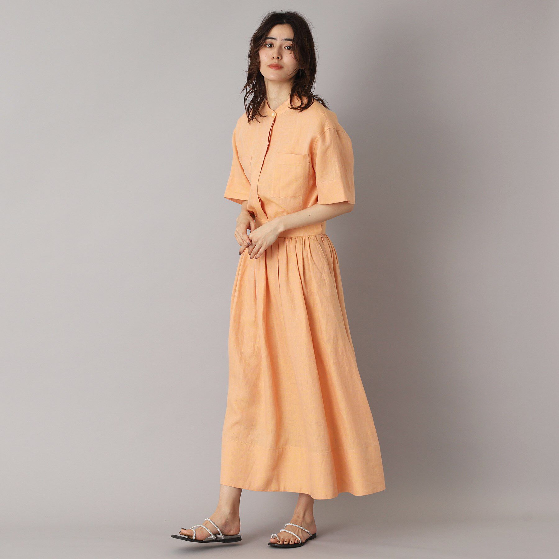 DRESSTERIOR「【洗える／ふんわり軽やか】フレンチリネンタックギャザースカート」|スカート|