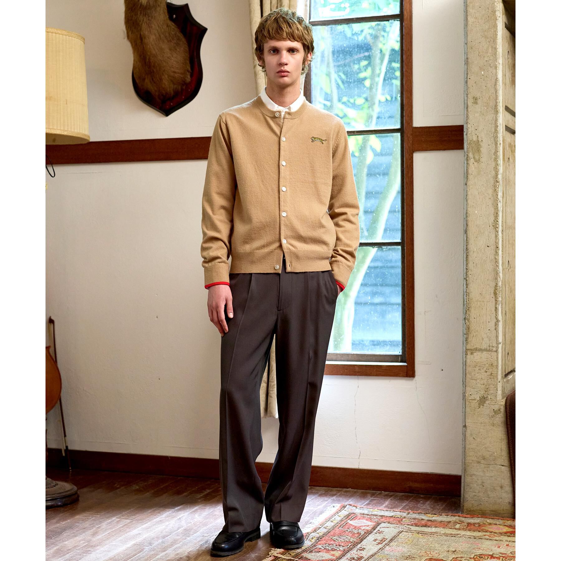 DRESSTERIOR「【Monomax11月号掲載】タイガーエンブロイダリー ラウンドネックカーディガン」|カーディガン|