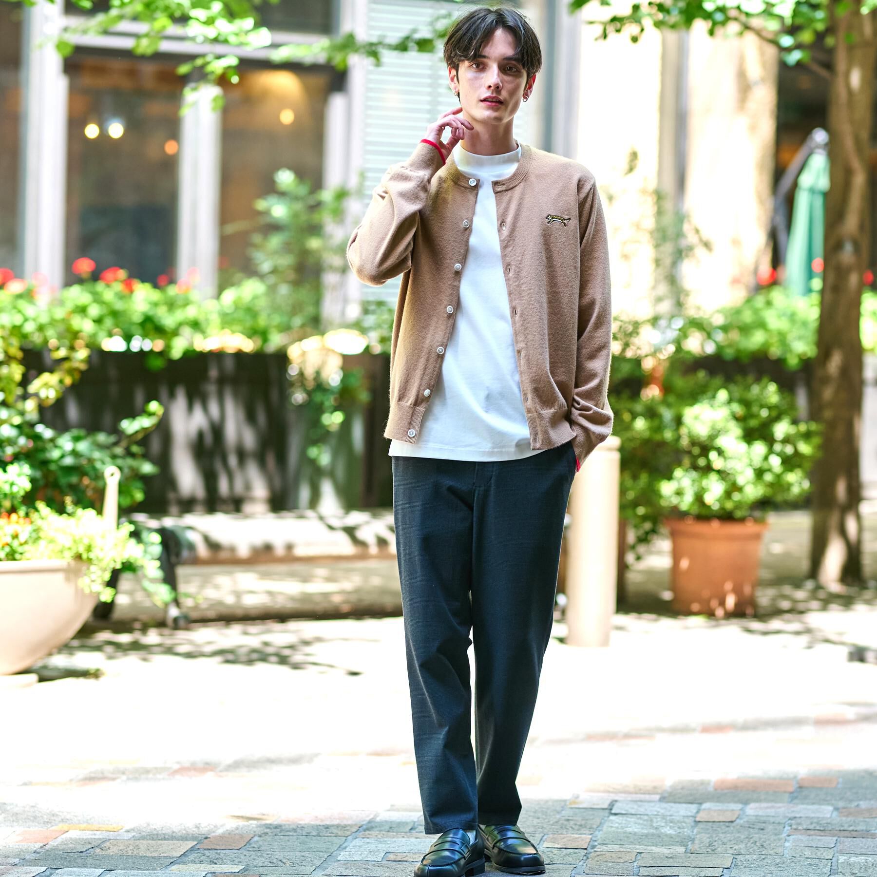 DRESSTERIOR「【Monomax11月号掲載】タイガーエンブロイダリー ラウンドネックカーディガン」|カーディガン|