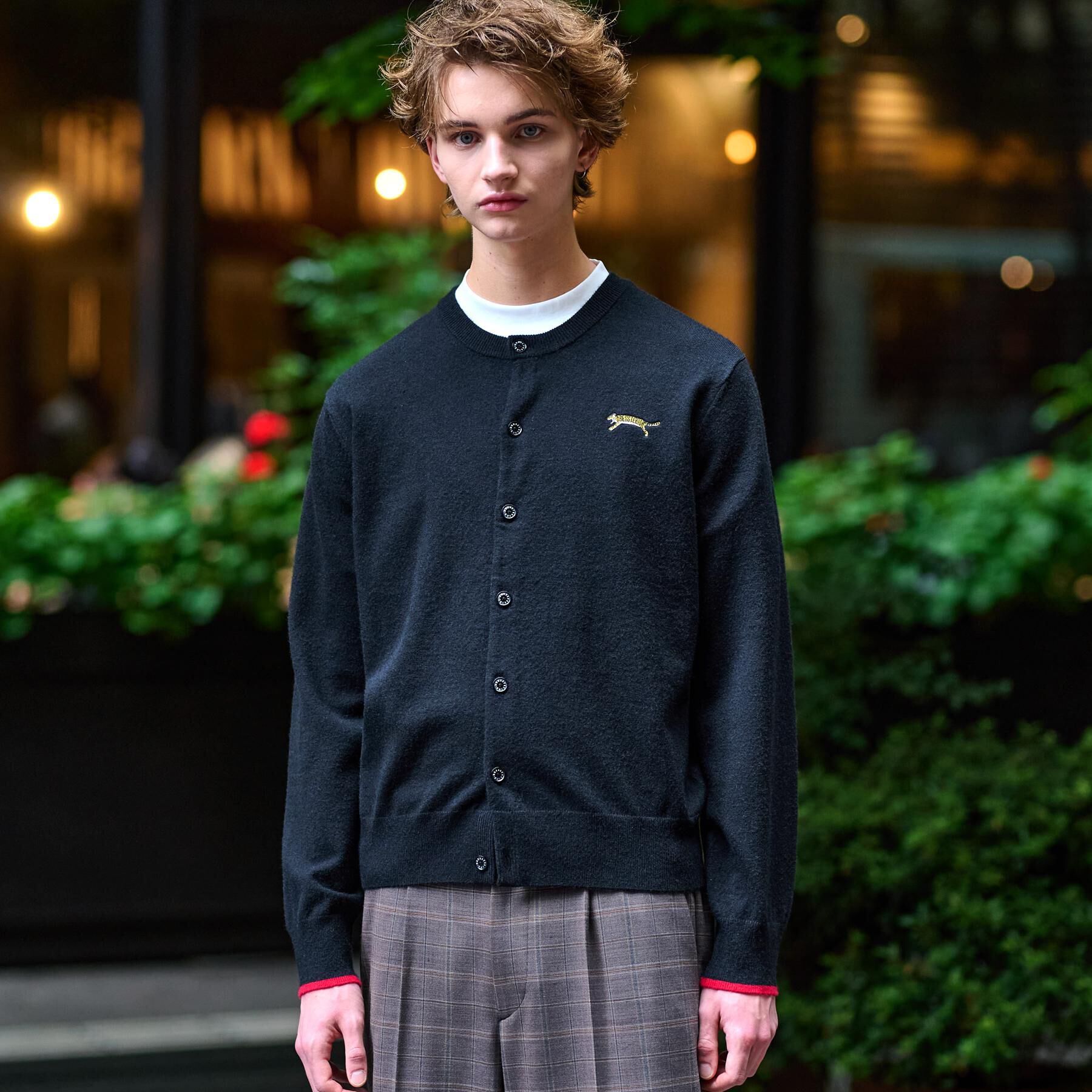 DRESSTERIOR「【Monomax11月号掲載】タイガーエンブロイダリー ラウンドネックカーディガン」|カーディガン|