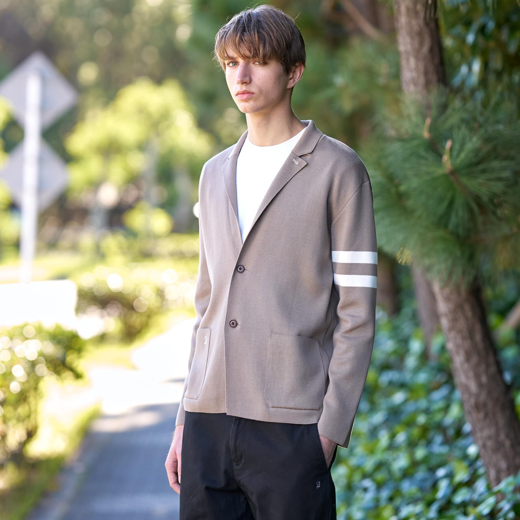 DRESSTERIOR「スプリング ニットジャケット」|カーディガン|