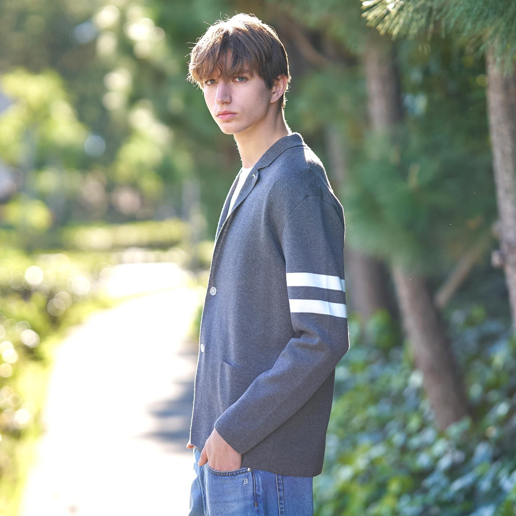 DRESSTERIOR「スプリング ニットジャケット」|カーディガン|