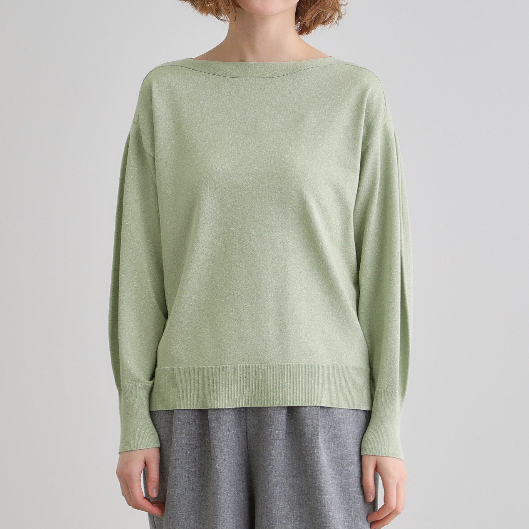 grove「袖タックラメニットプルオーバー」|Tシャツ・カットソー|