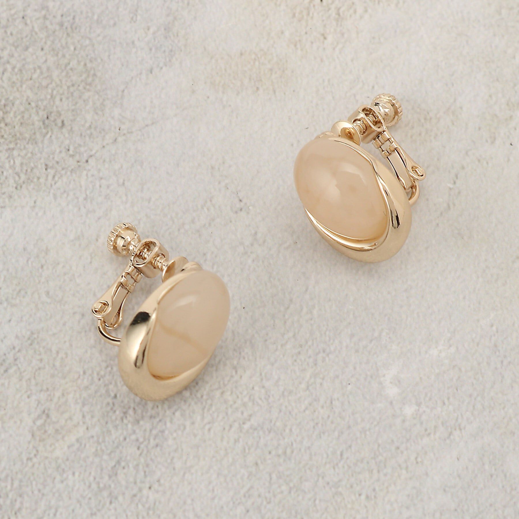 grove「カラーメタルイヤリング」|イヤリング|ゴールド(007)