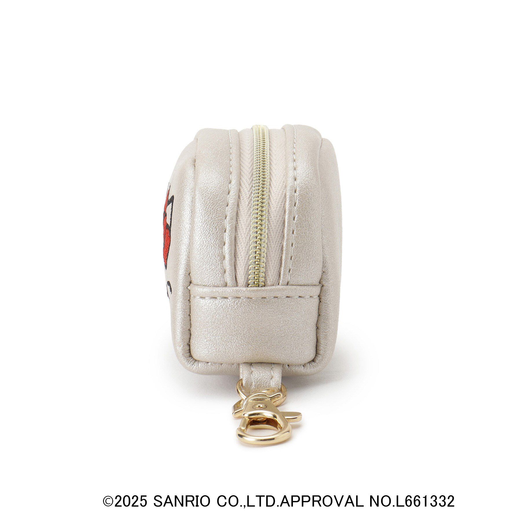 grove「【ハローキティ】フェイス刺繍チャームポーチ」|ポーチ|