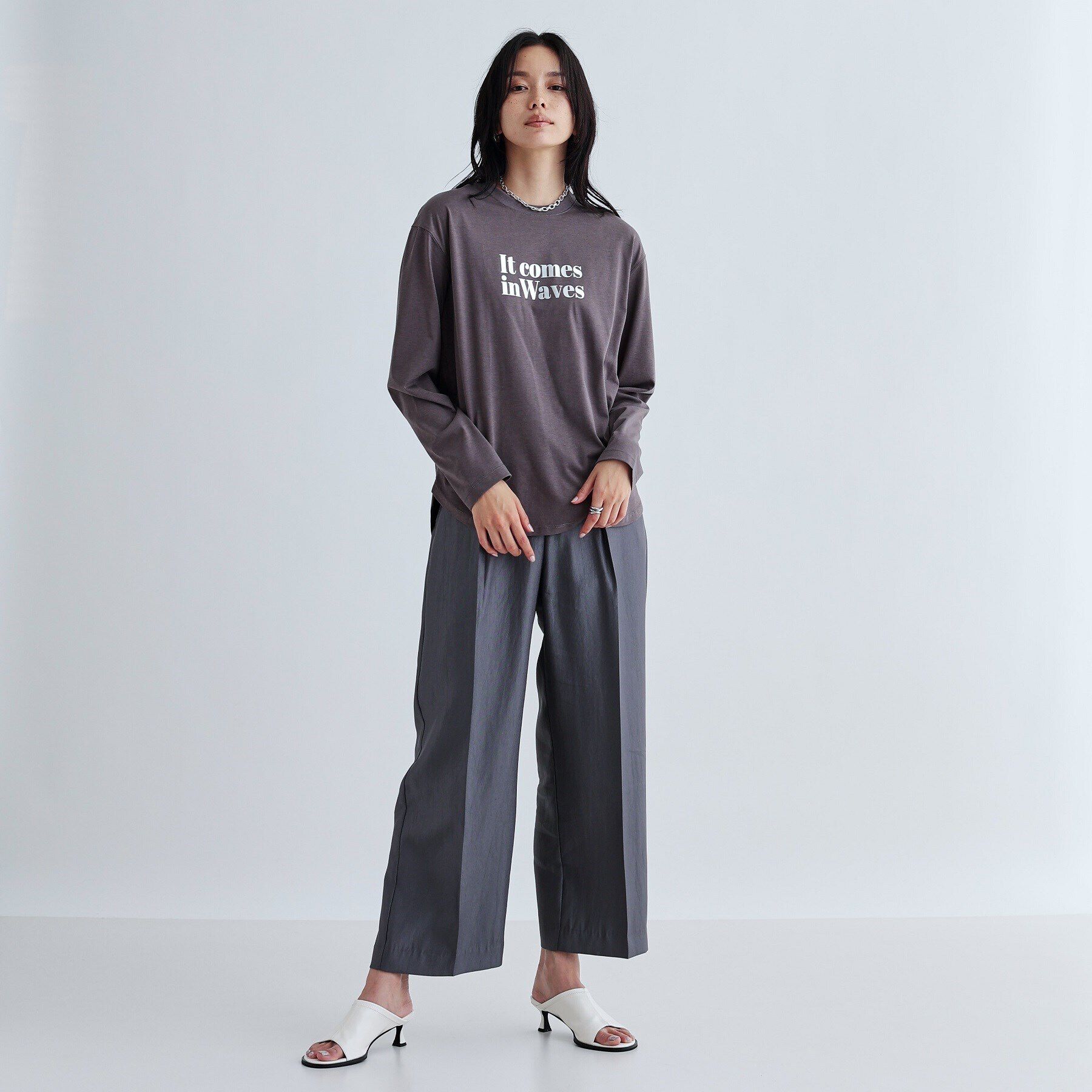 GALLEST「メタリックロゴロングスリーブTシャツ」|Tシャツ・カットソー|