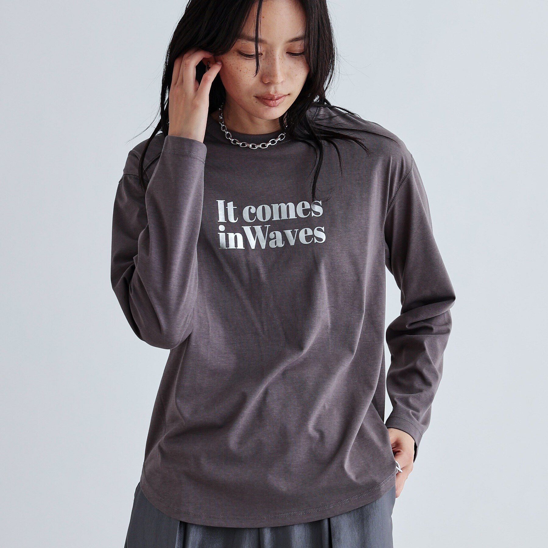 GALLEST「メタリックロゴロングスリーブTシャツ」|Tシャツ・カットソー|