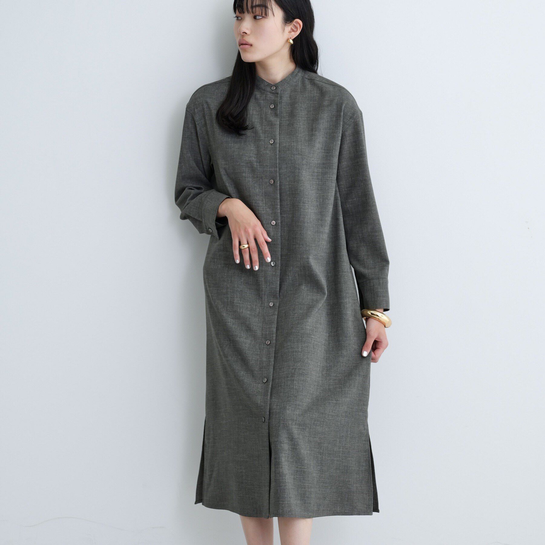 GALLEST「【セレモニー/オケージョン/通勤】ビスチェセットシャツドレス【2WAY】」|ワンピース|