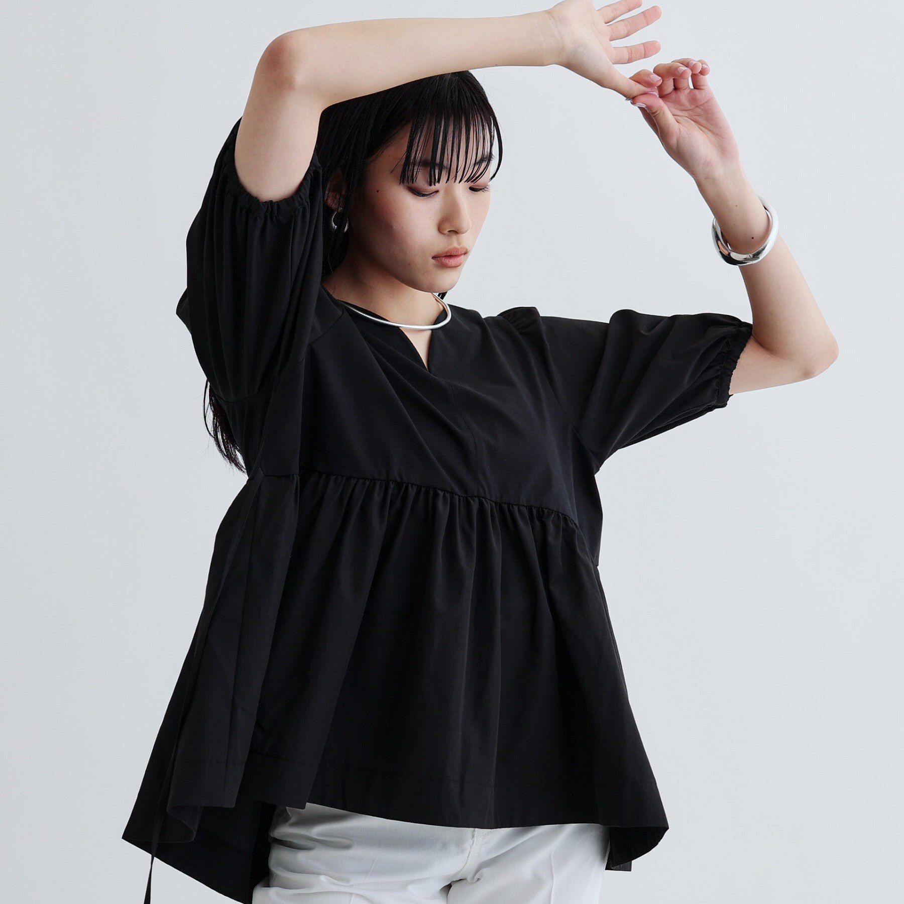 GALLEST「ハートネックペプラムカットソー」|Tシャツ・カットソー|