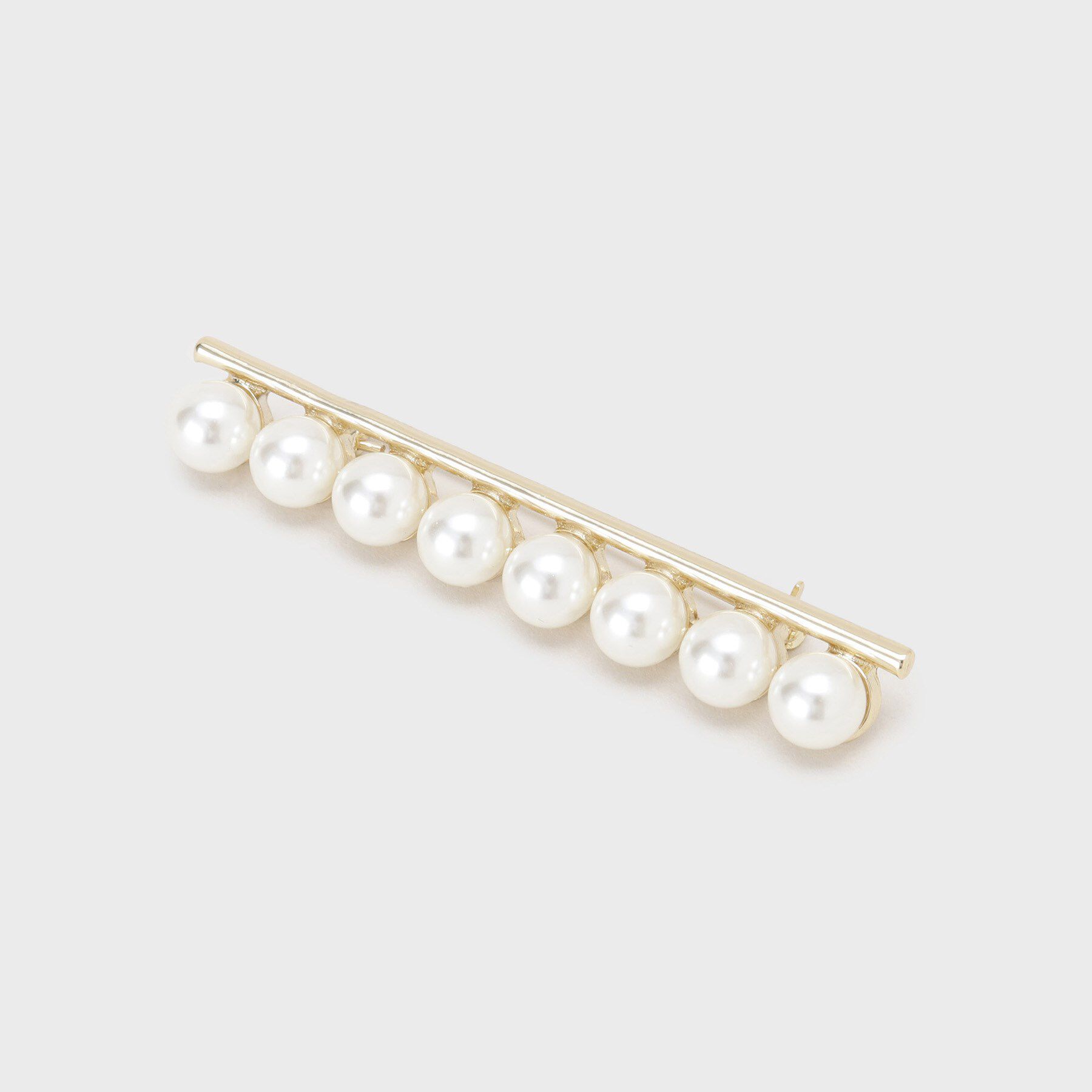 INDIVI「【セレモニー／上品】パール調モチーフブローチ」|ブローチ・コサージュ|ゴールド(007)
