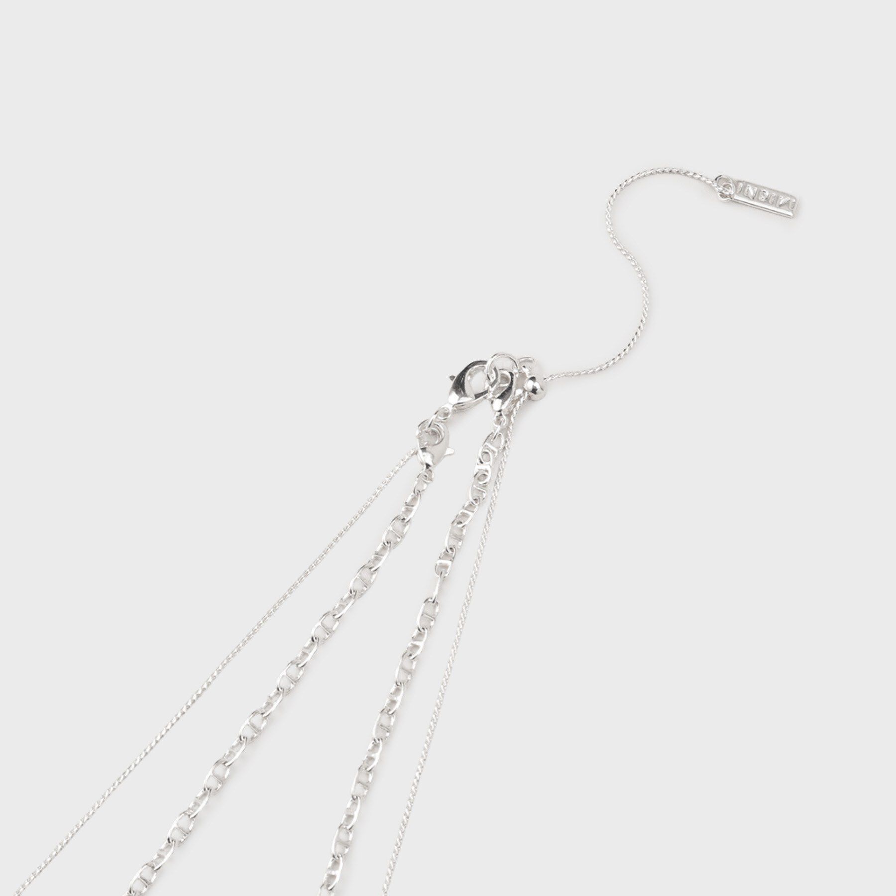 INDIVI「【2WAY／2連セット】パール調＆チェーンミックスネックレス」|ネックレス|