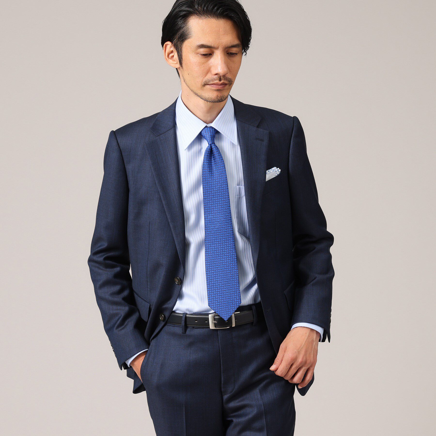 TAKEO KIKUCHI「【Sサイズ～】ドビー ストライプ レギュラーカラー シャツ」|シャツ・ブラウス|