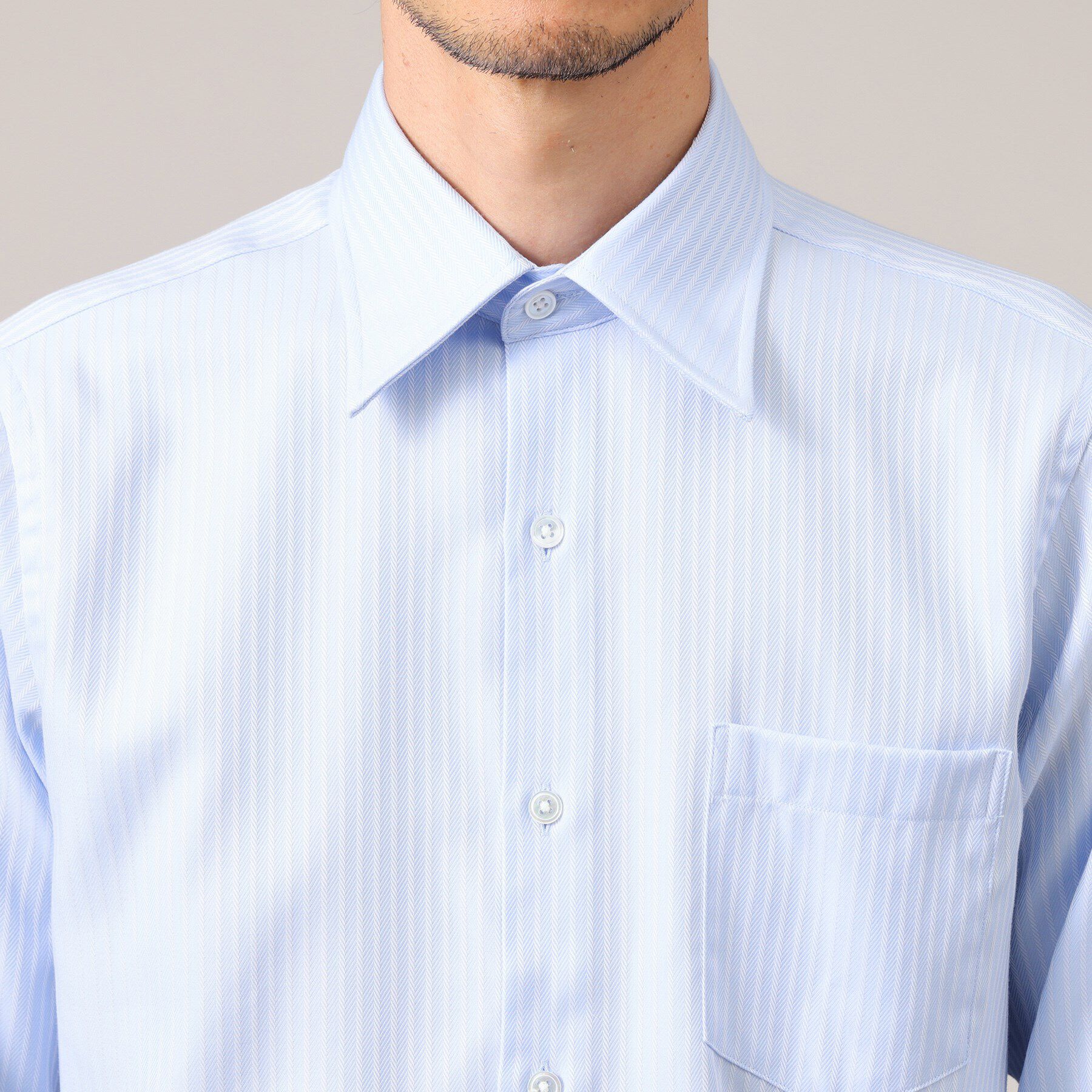 TAKEO KIKUCHI「【Sサイズ～】ドビー ストライプ レギュラーカラー シャツ」|シャツ・ブラウス|