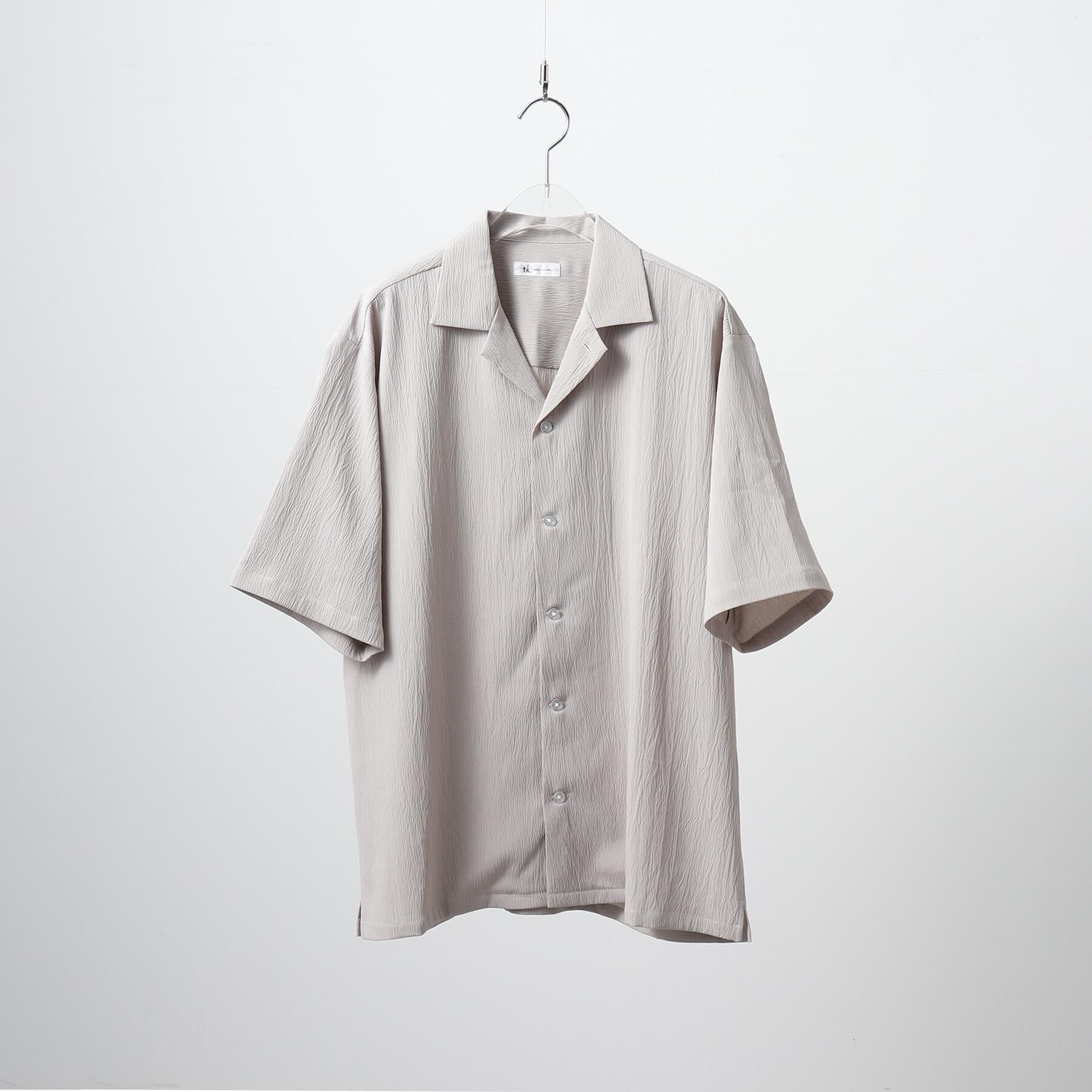 tk.TAKEO KIKUCHI「楊柳オープンカラーシャツ」|シャツ・ブラウス|