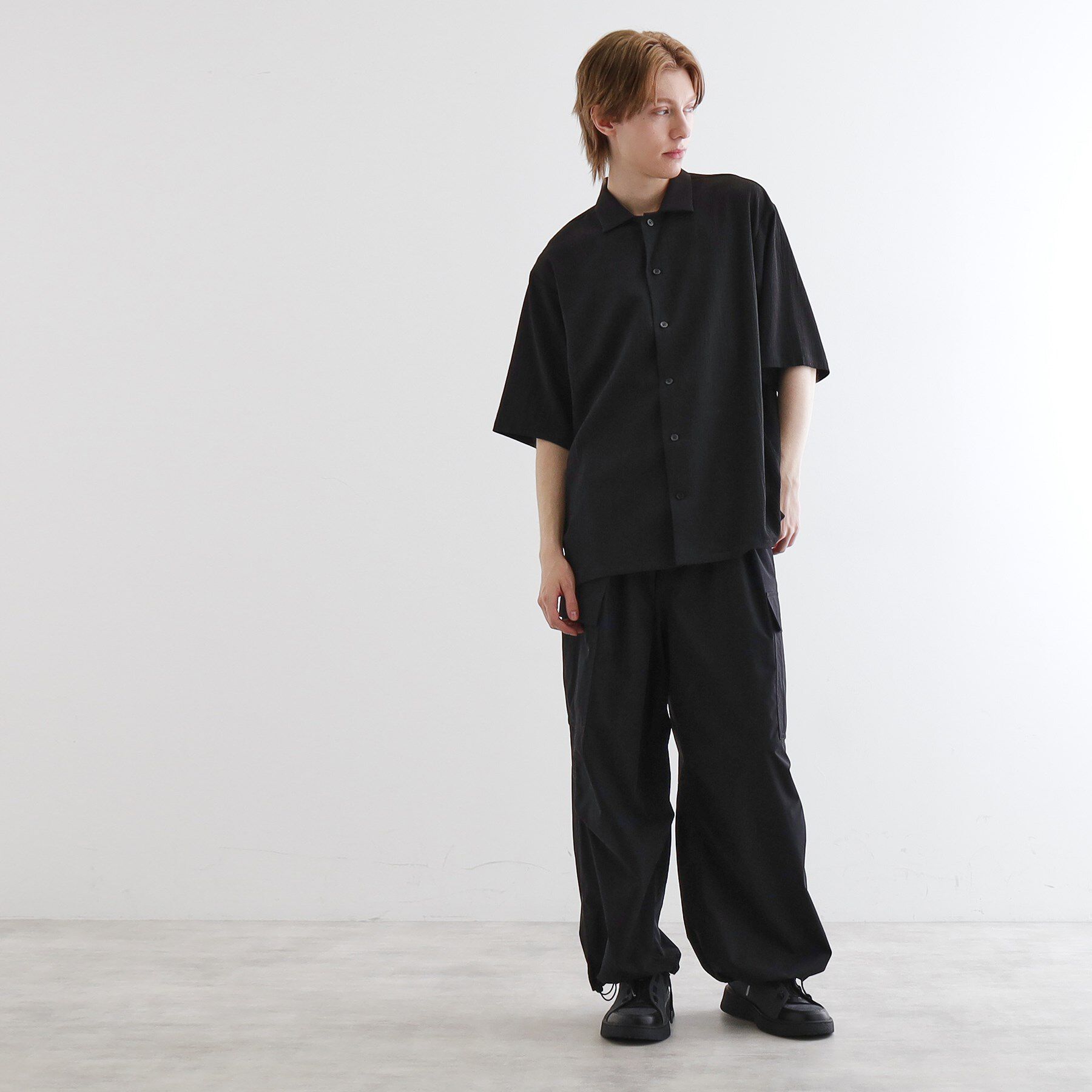 tk.TAKEO KIKUCHI「楊柳オープンカラーシャツ」|シャツ・ブラウス|