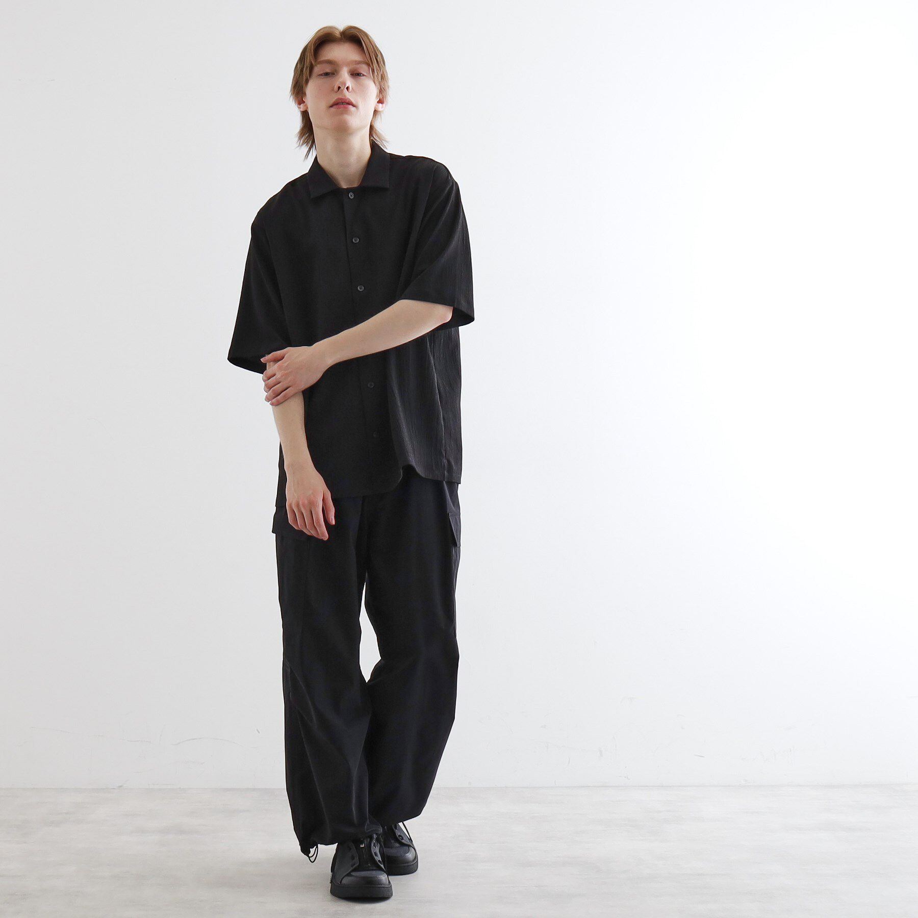 tk.TAKEO KIKUCHI「楊柳オープンカラーシャツ」|シャツ・ブラウス|