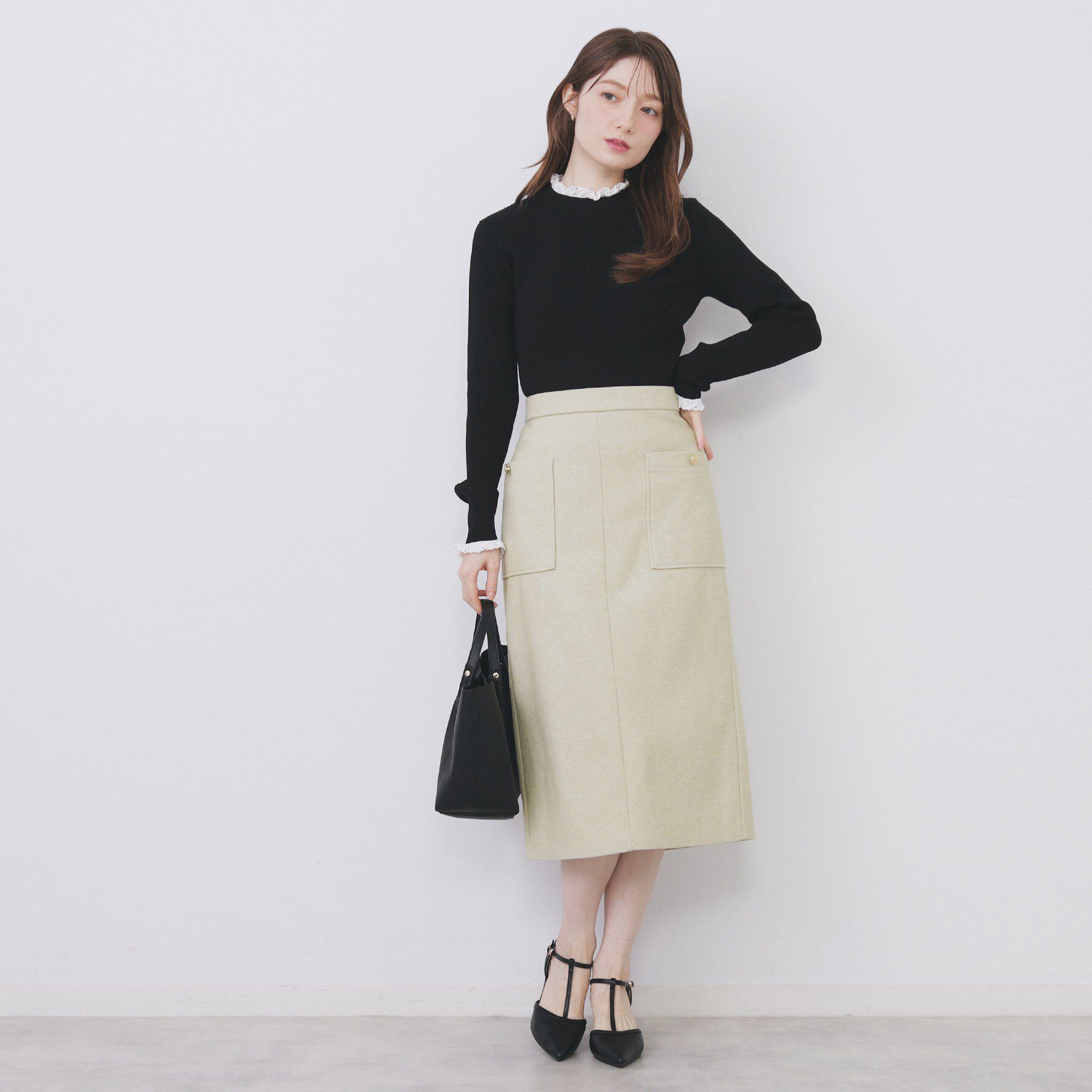 index「ストレッチナロータイトスカート【洗濯機OK/抗ピル】」|スカート|