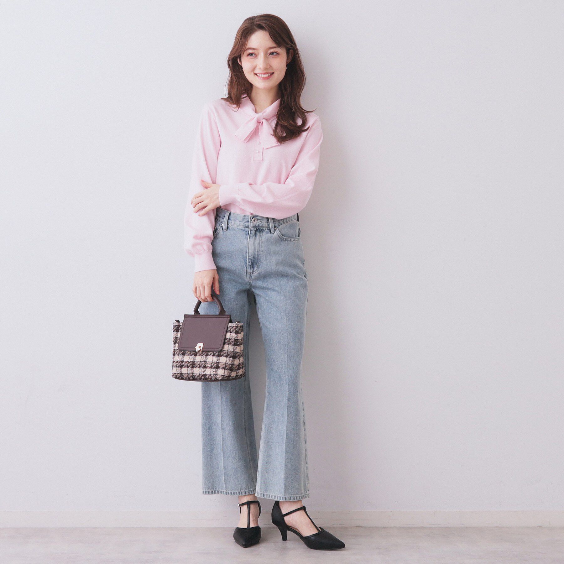 index「ヘンリーパールミニボウタイニット【洗濯機OK】」|ニット・セーター|