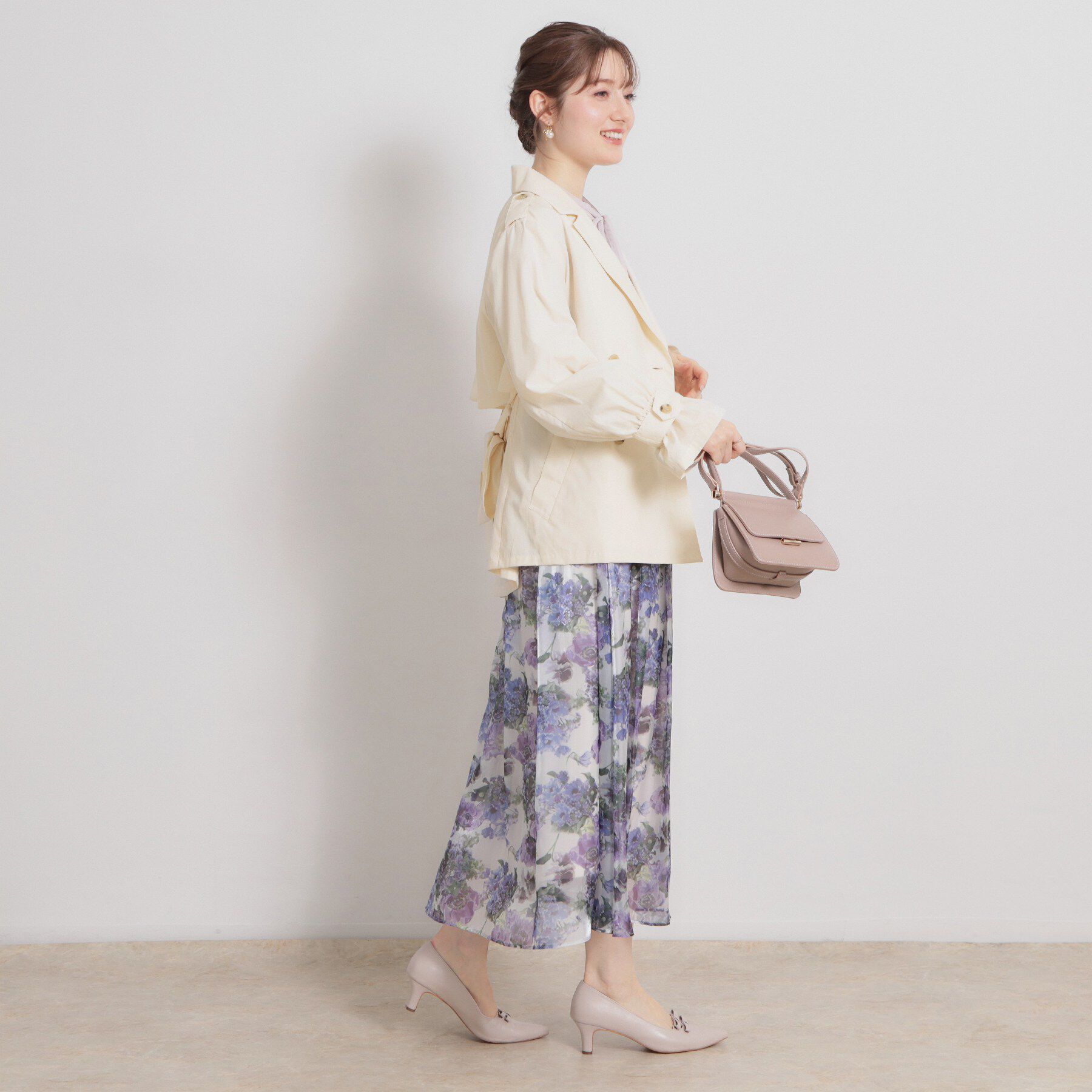 Couture broach「【撥水・洗える】ハーフ トレンチコート」|トレンチコート|