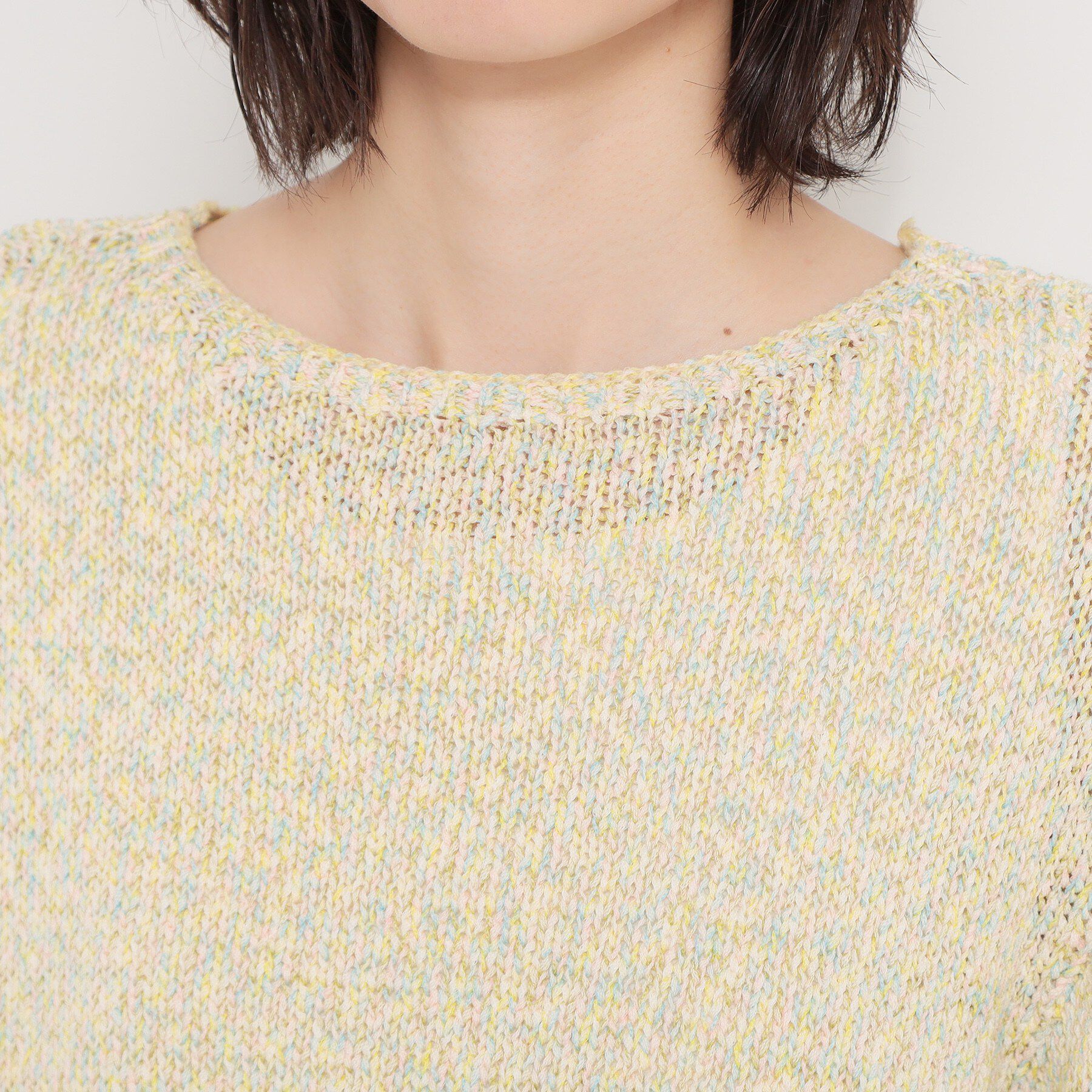 THE SHOP TK「MIXカラーで軽やかに テープヤーンニット」|ニット・セーター|