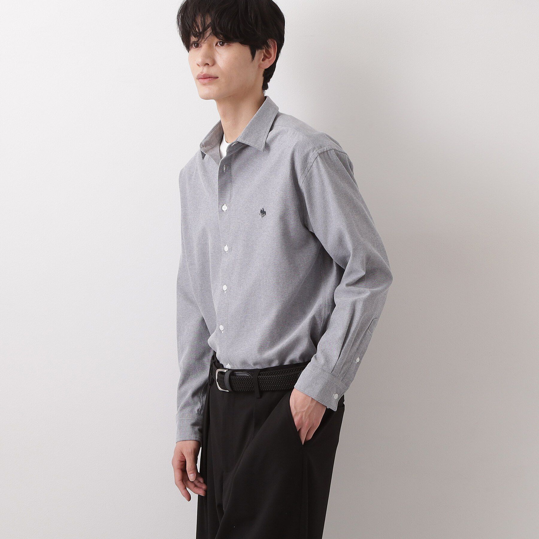 THE SHOP TK「【POLO BCS 別注】 アソート長袖シャツ ストライプ／グレー／デニム」|シャツ・ブラウス|