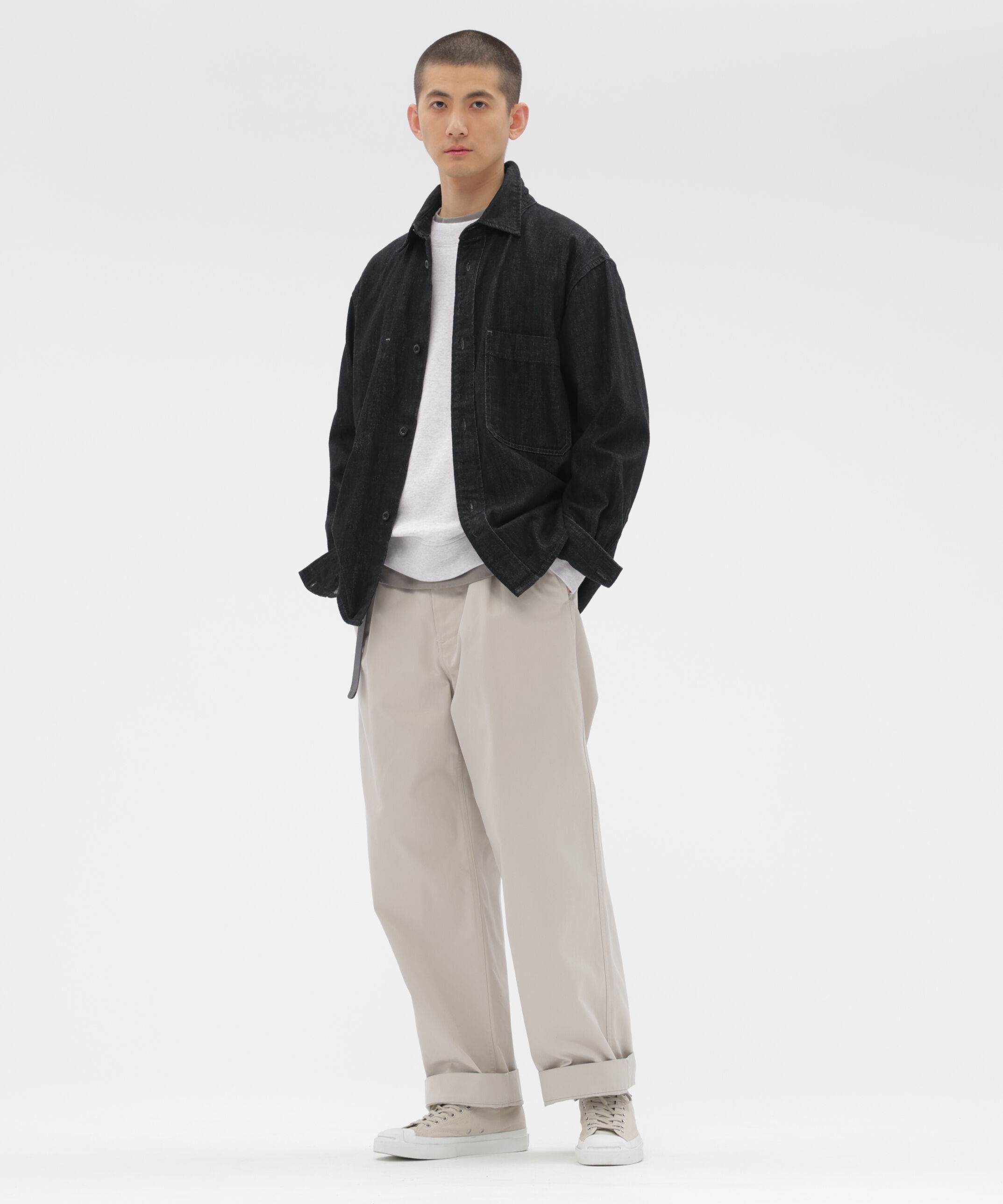 MHL.「CANTON BLACK LIGHT DENIM SHIRT」|シャツ・ブラウス|