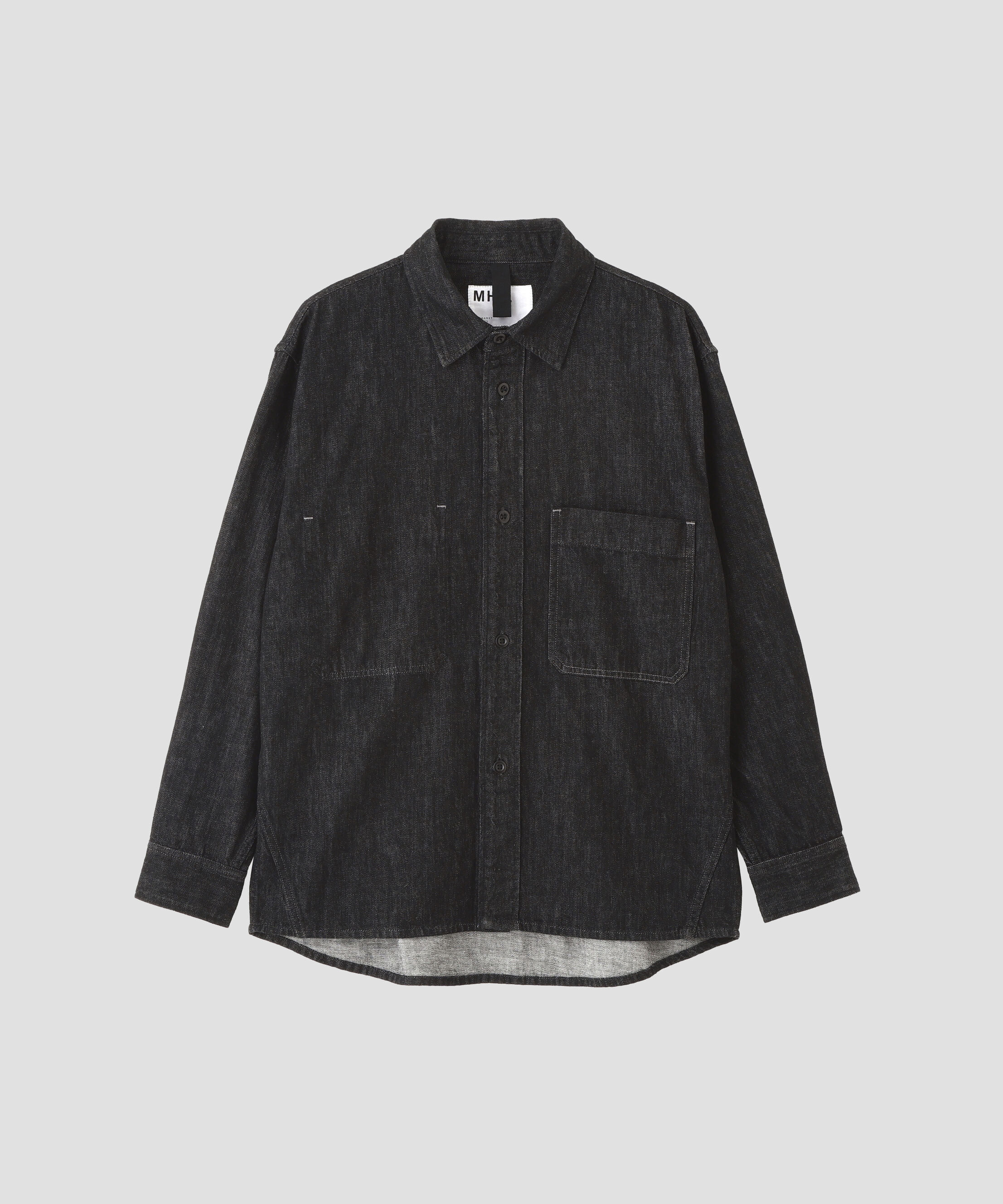 MHL.「CANTON BLACK LIGHT DENIM SHIRT」|シャツ・ブラウス|