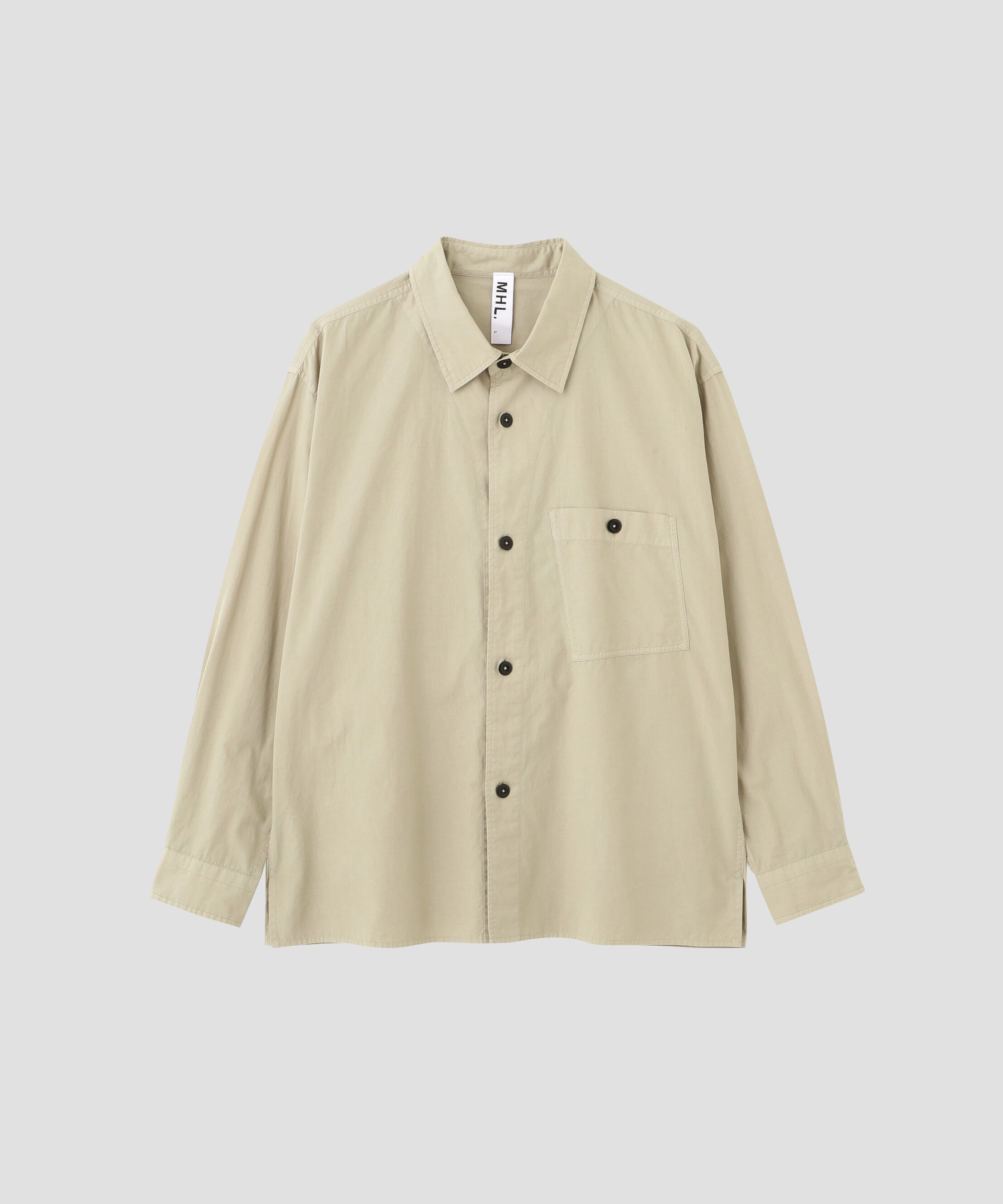 MHL.「GARMENT DYE COTTON SHIRTING SHIRT」|シャツ・ブラウス|