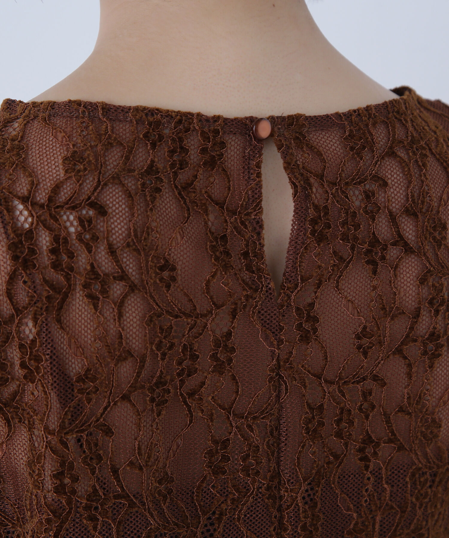  「起毛レースフレアカフストップス」|シャツ・ブラウス|