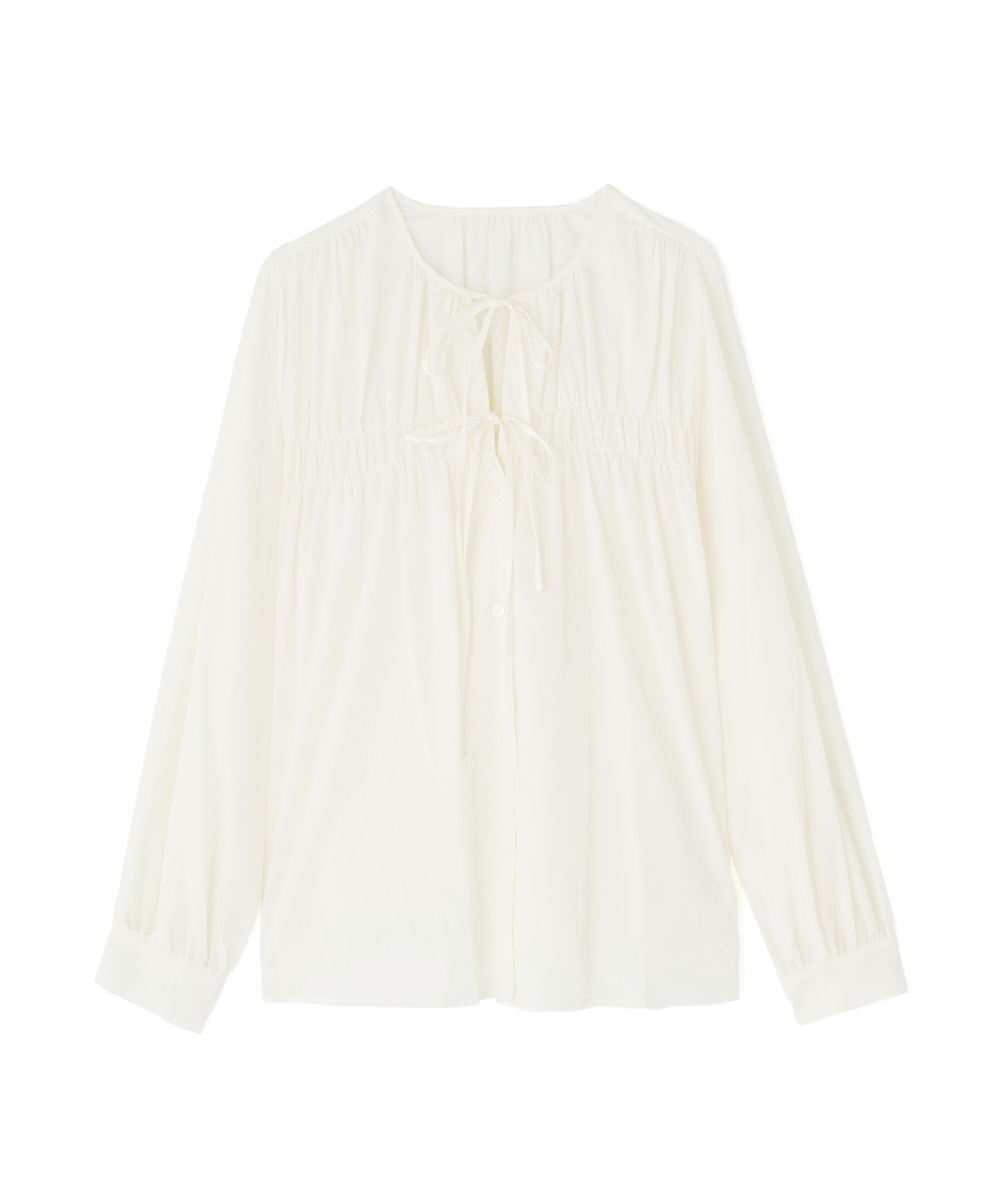  「リボンギャザーブラウス」|シャツ・ブラウス|